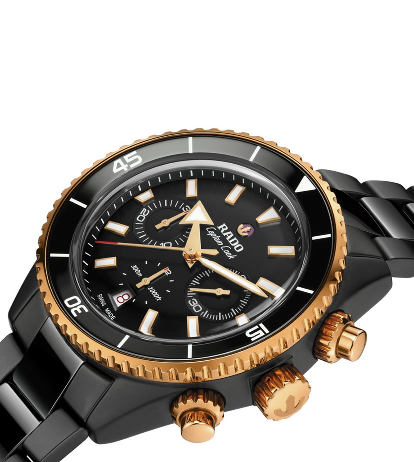 Rado Captain Cook High-Tech Ceramic Automatic Chronograph R32190153 Erkek Kol Saati