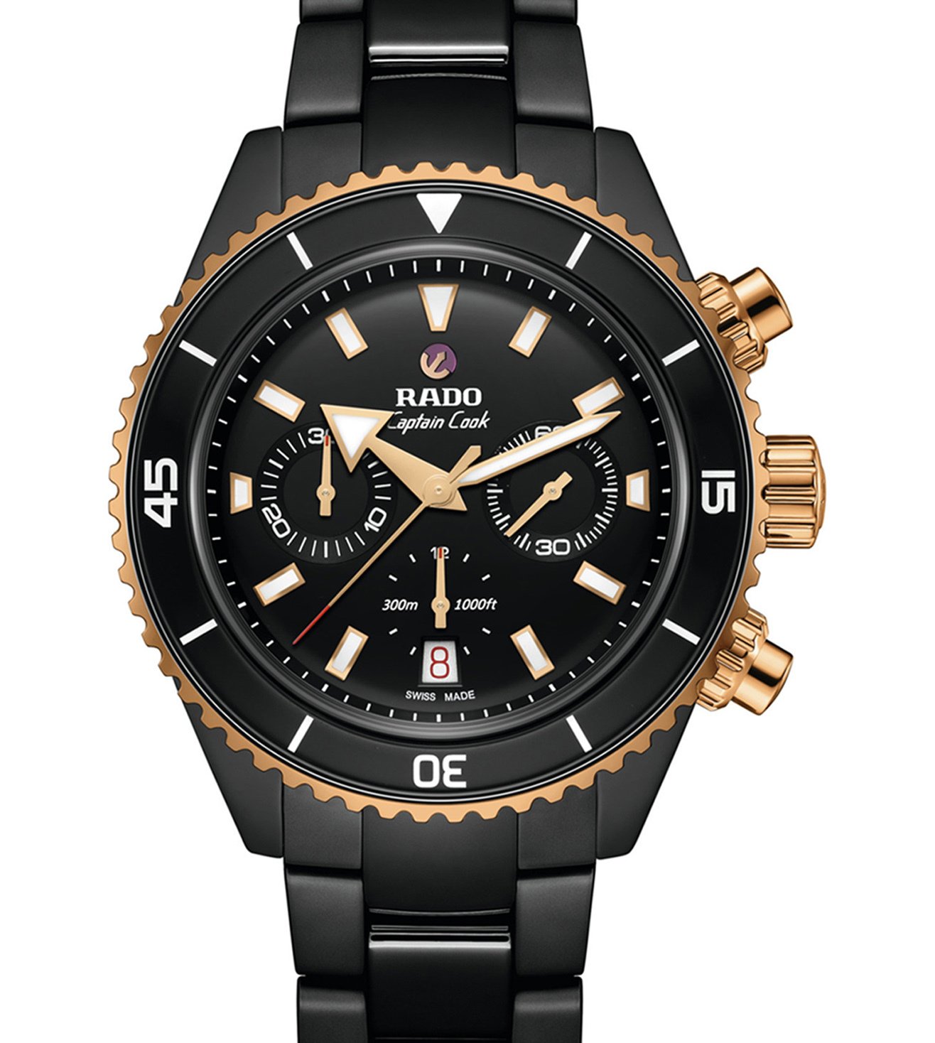 Rado Captain Cook High-Tech Ceramic Automatic Chronograph R32190153 Erkek Kol Saati