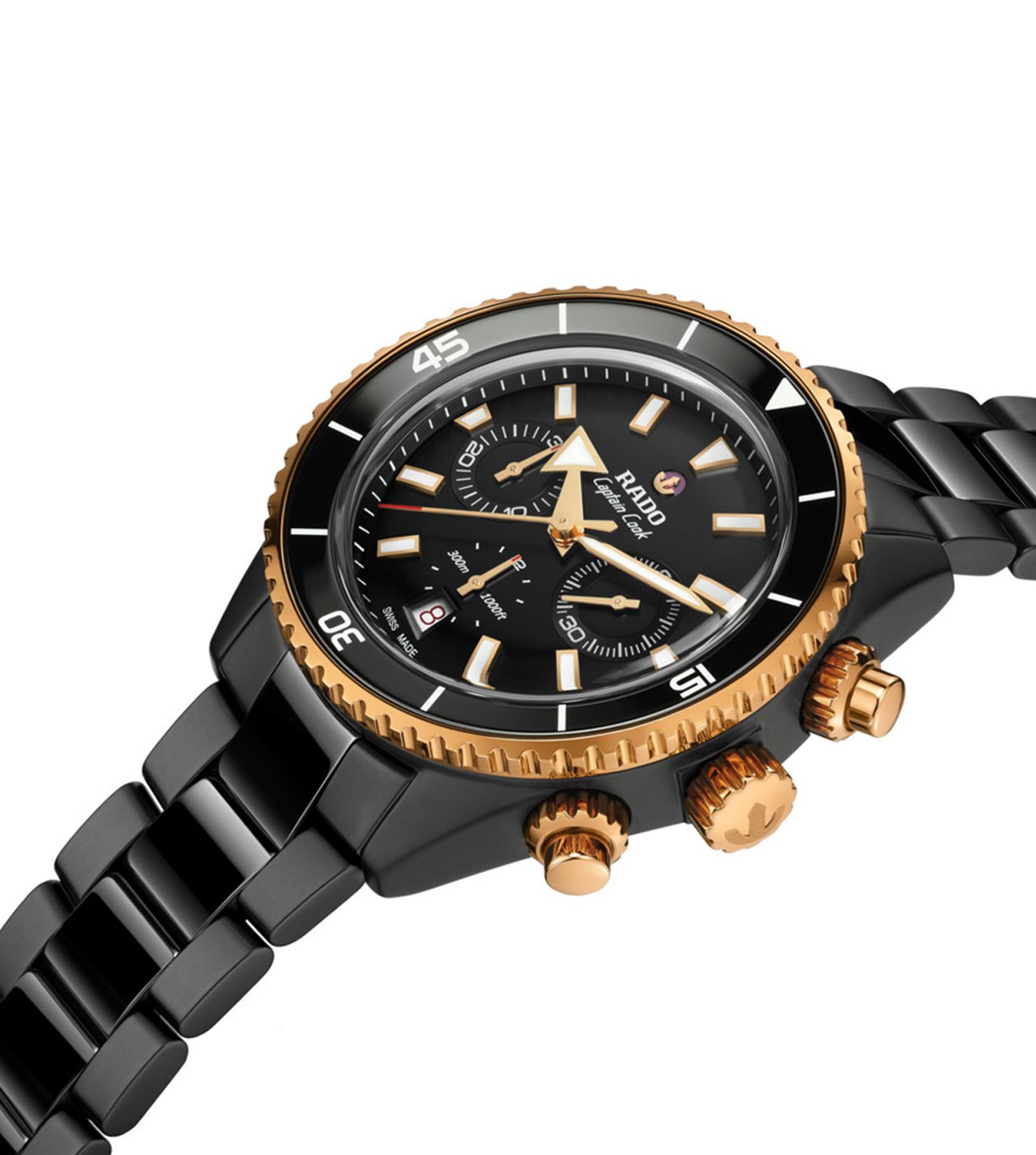 Rado Captain Cook High-Tech Ceramic Automatic Chronograph R32190153 Erkek Kol Saati