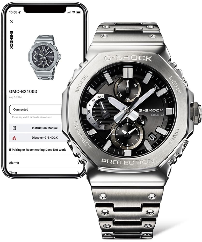 Casio G-SHOCK Premium Solar GMC-B2100D-1ADR Bluetooth Bağlantılı Kol Saati