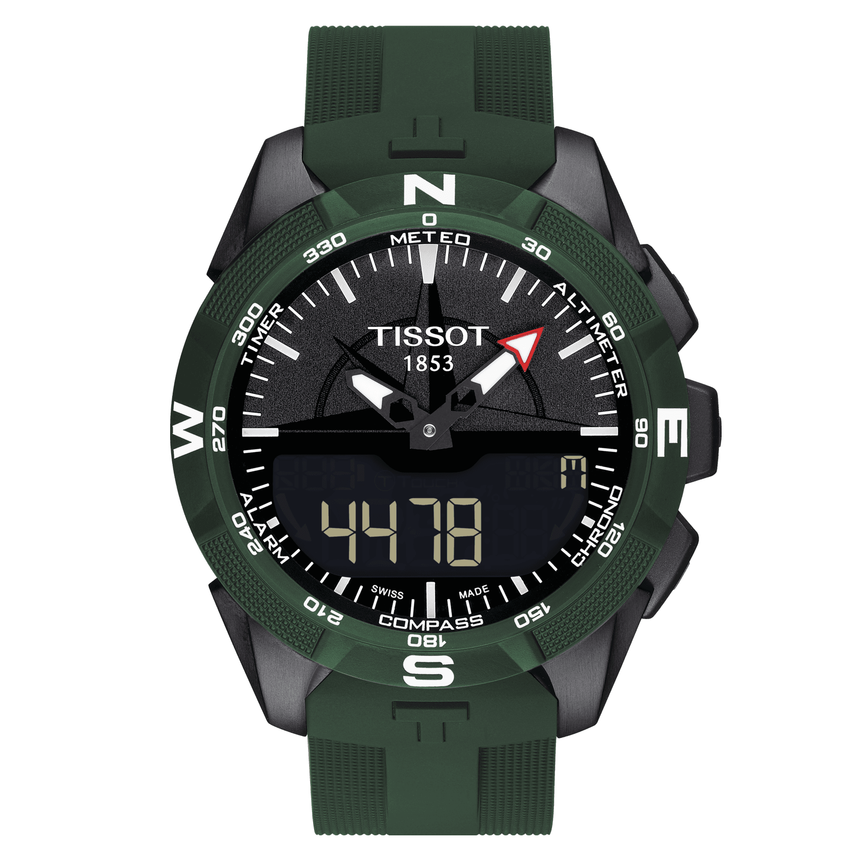 Tissot T-Touch II T603040810 (T110420) Yeşil Kauçuk Kordon
