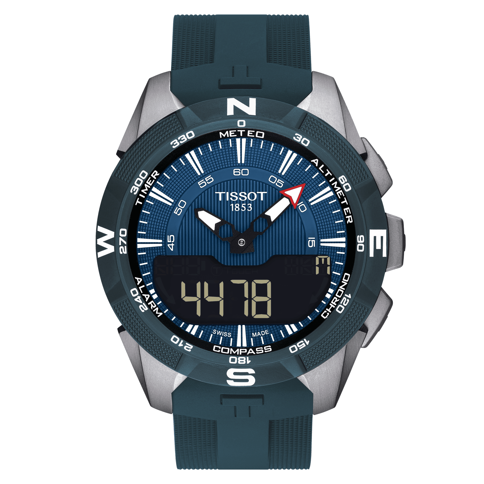 Tissot T-Touch II T603040808 (T110420) Mavi Kauçuk Kordon