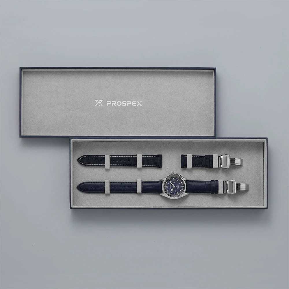 Seiko Prospex Automatic  Alpinist Night Sky European Exclusive Limited Edition SPB531J1 Yedek Kordonlu Erkek Kol Saati