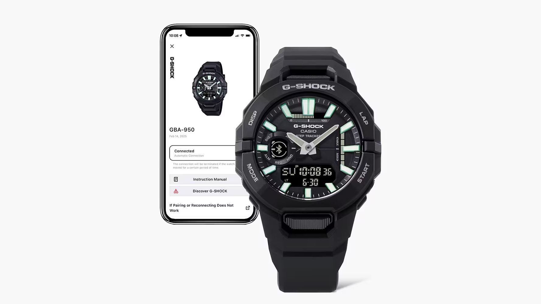Casio G-SHOCK GBA-950-1ADR Bluetoothlu Kol Saati