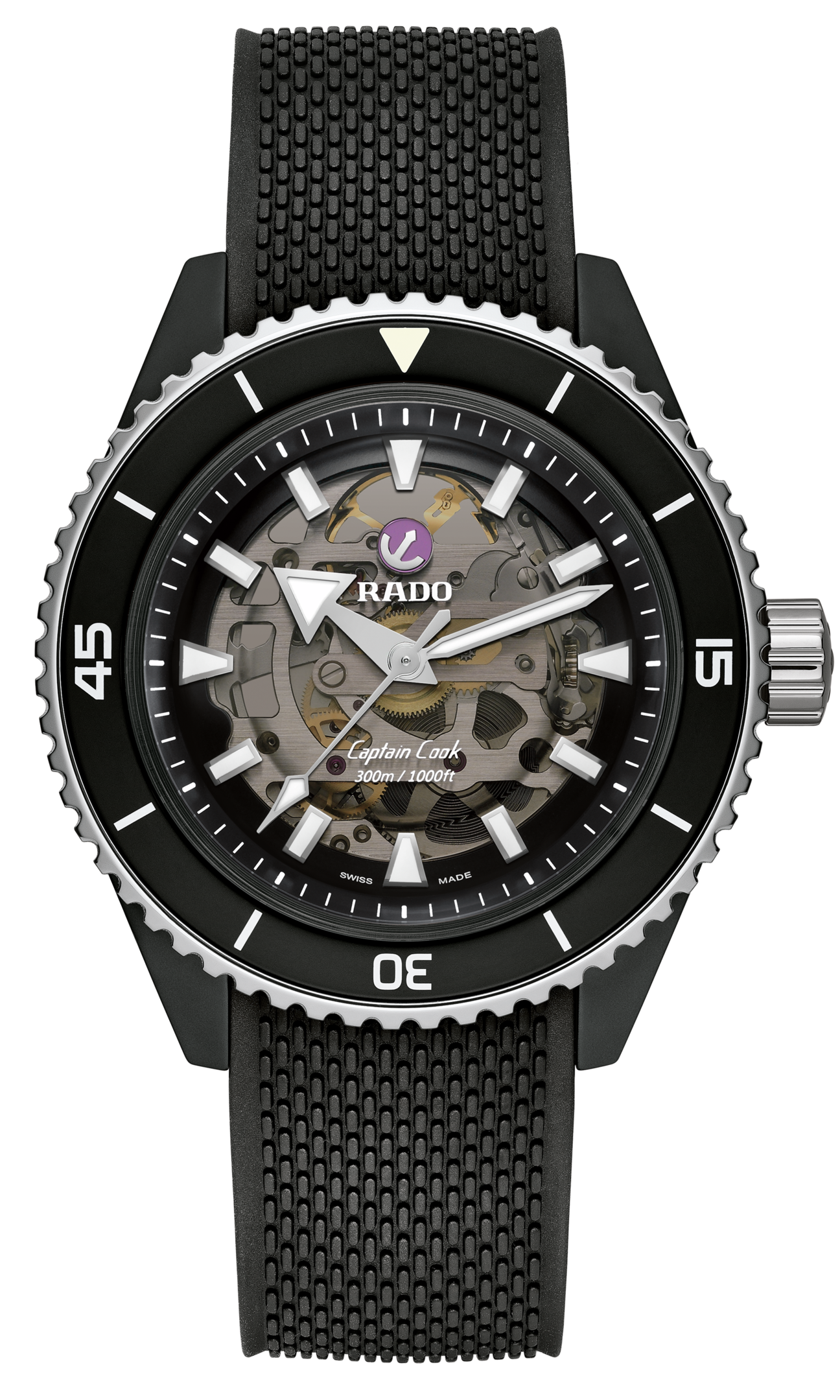 Rado Captain Cook High-Tech Ceramic Skeleton R32129168 Erkek Kol Saati