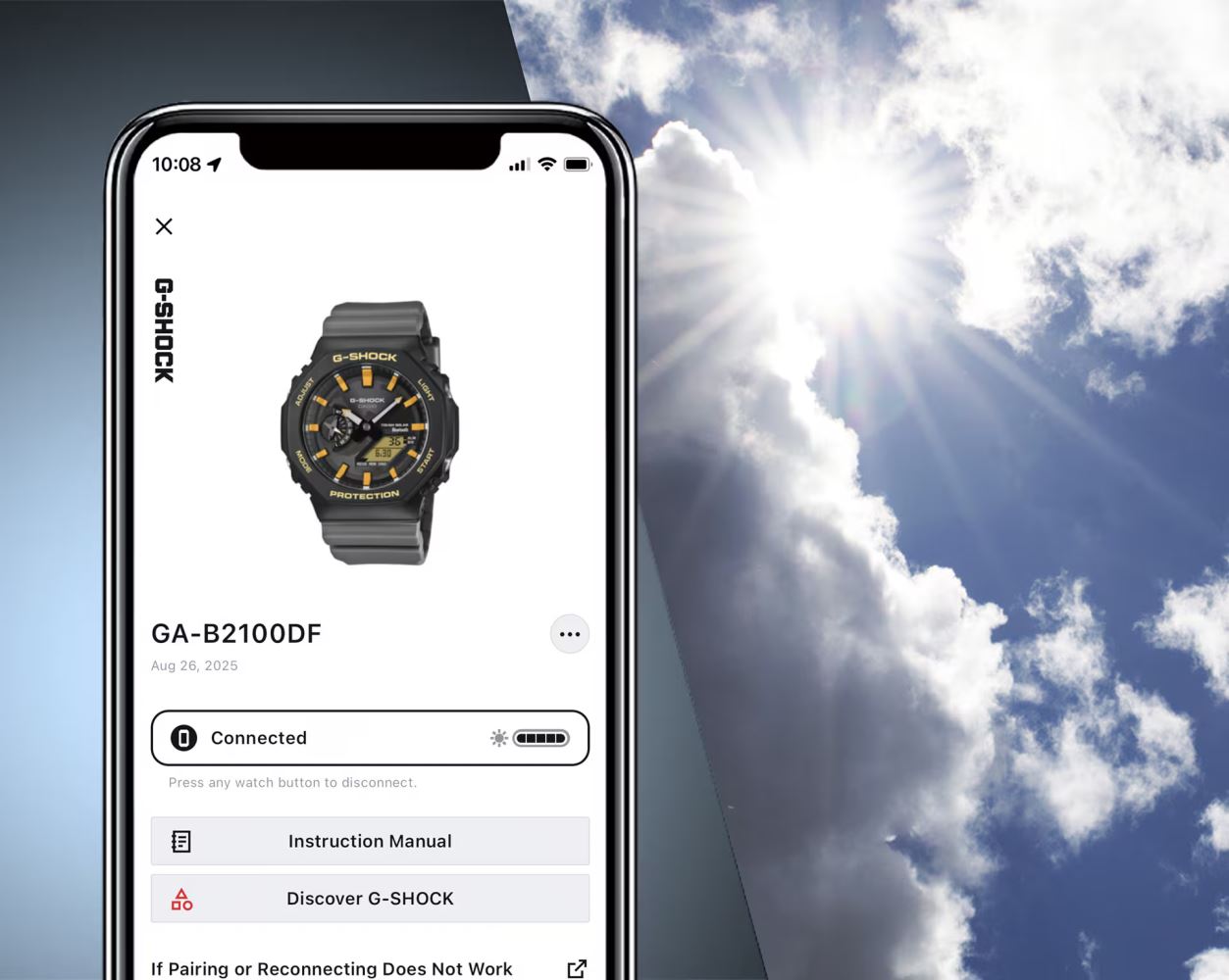 Casio G-SHOCK Güneş Enerjili GA-B2100DF-1ADR Bluetoothlu Kol Saati