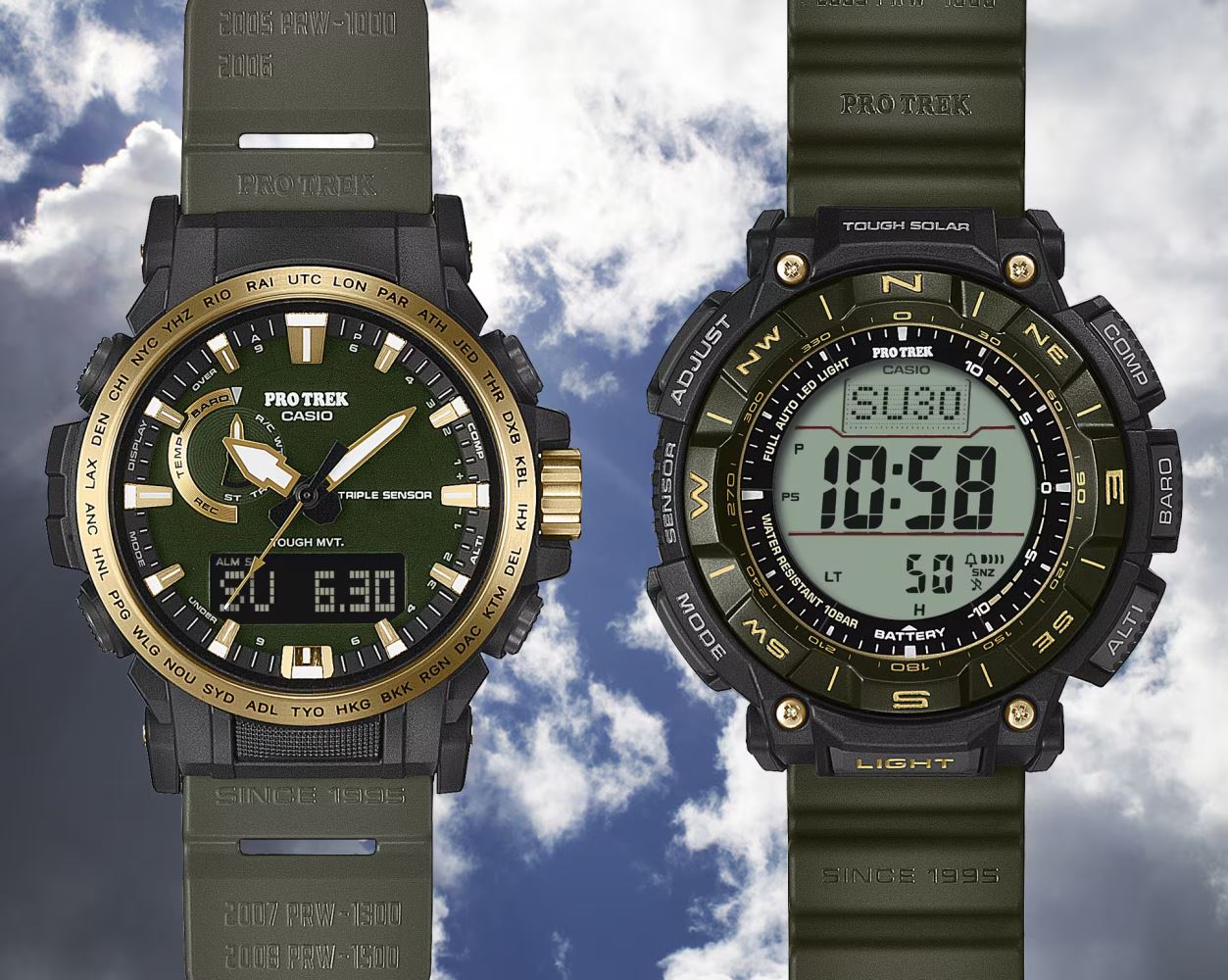 Casio Pro-Trek Tough Solar PRG-340ANS-3DR Erkek Kol Saati