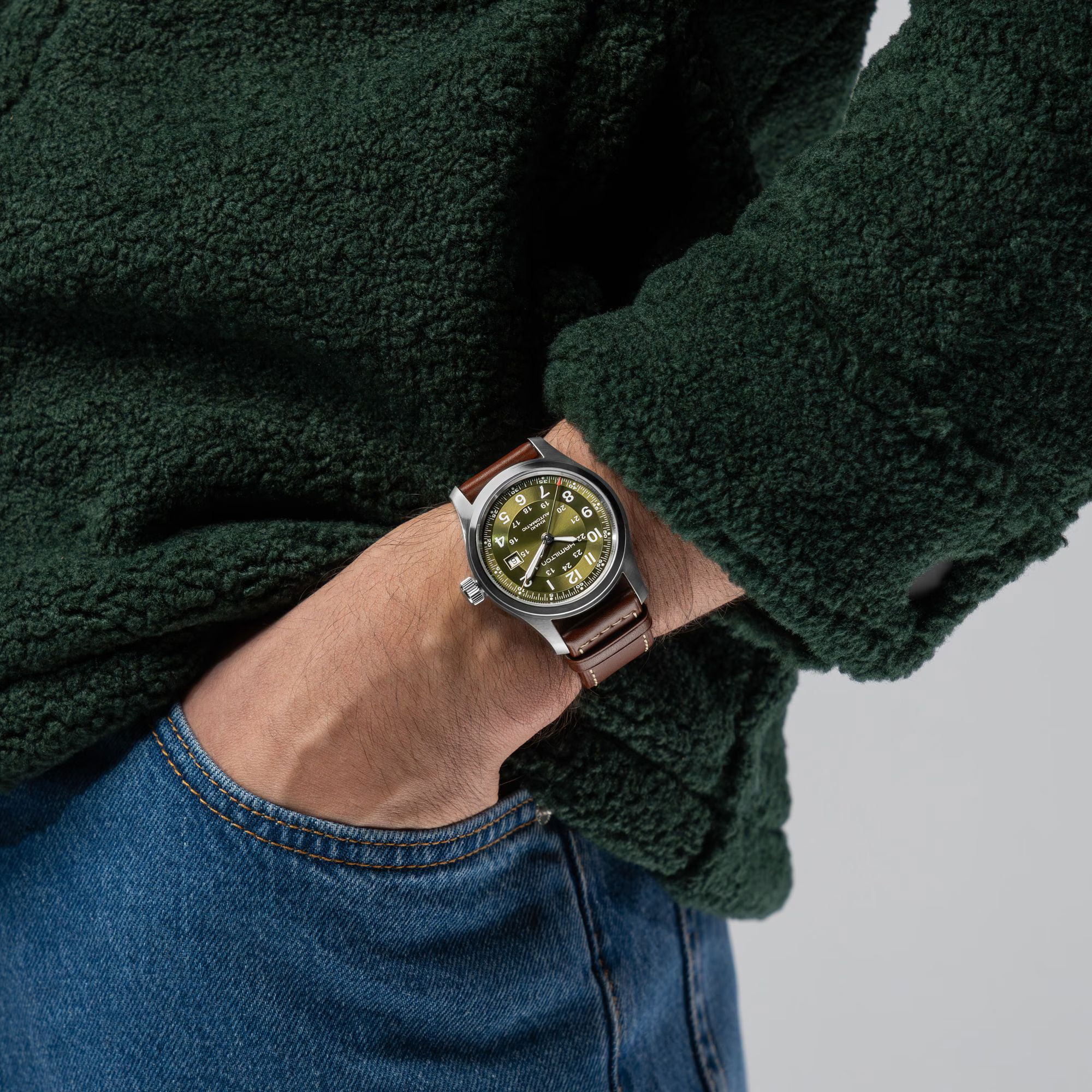 Hamilton Khaki Field Automatic 42mm H70605560 Erkek Kol Saati