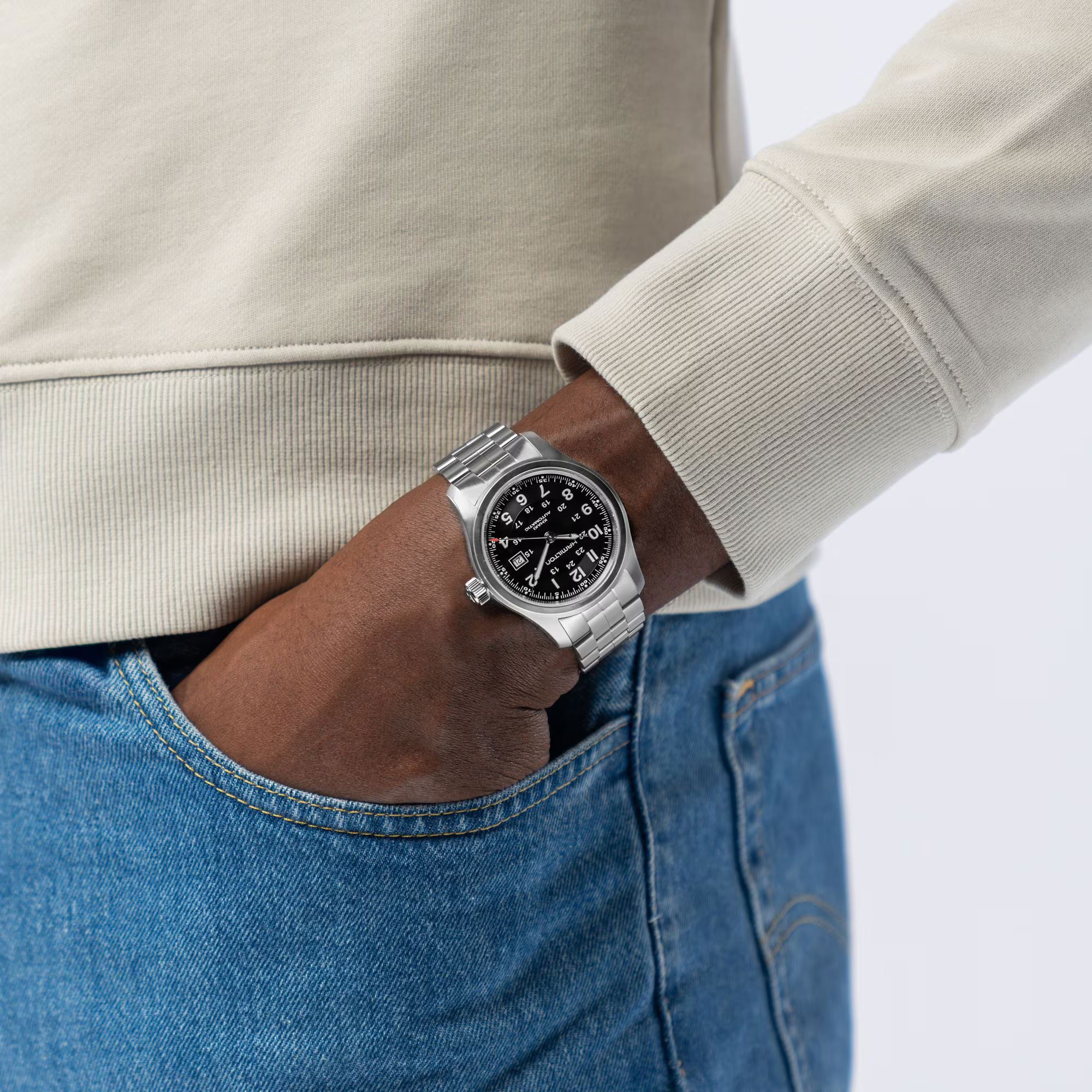 Hamilton Khaki Field Automatic 42mm H70515137 Erkek Kol Saati