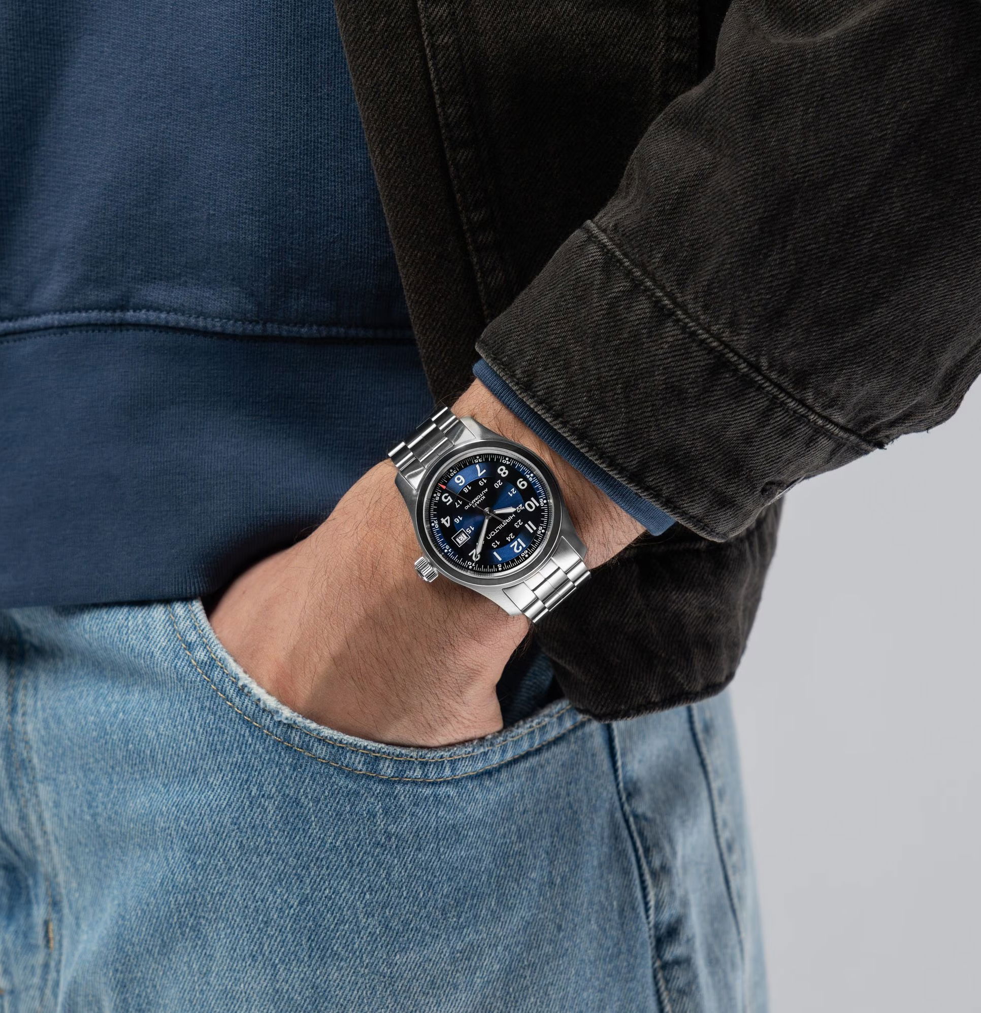Hamilton Khaki Field Automatic 42mm H70605140 Erkek Kol Saati