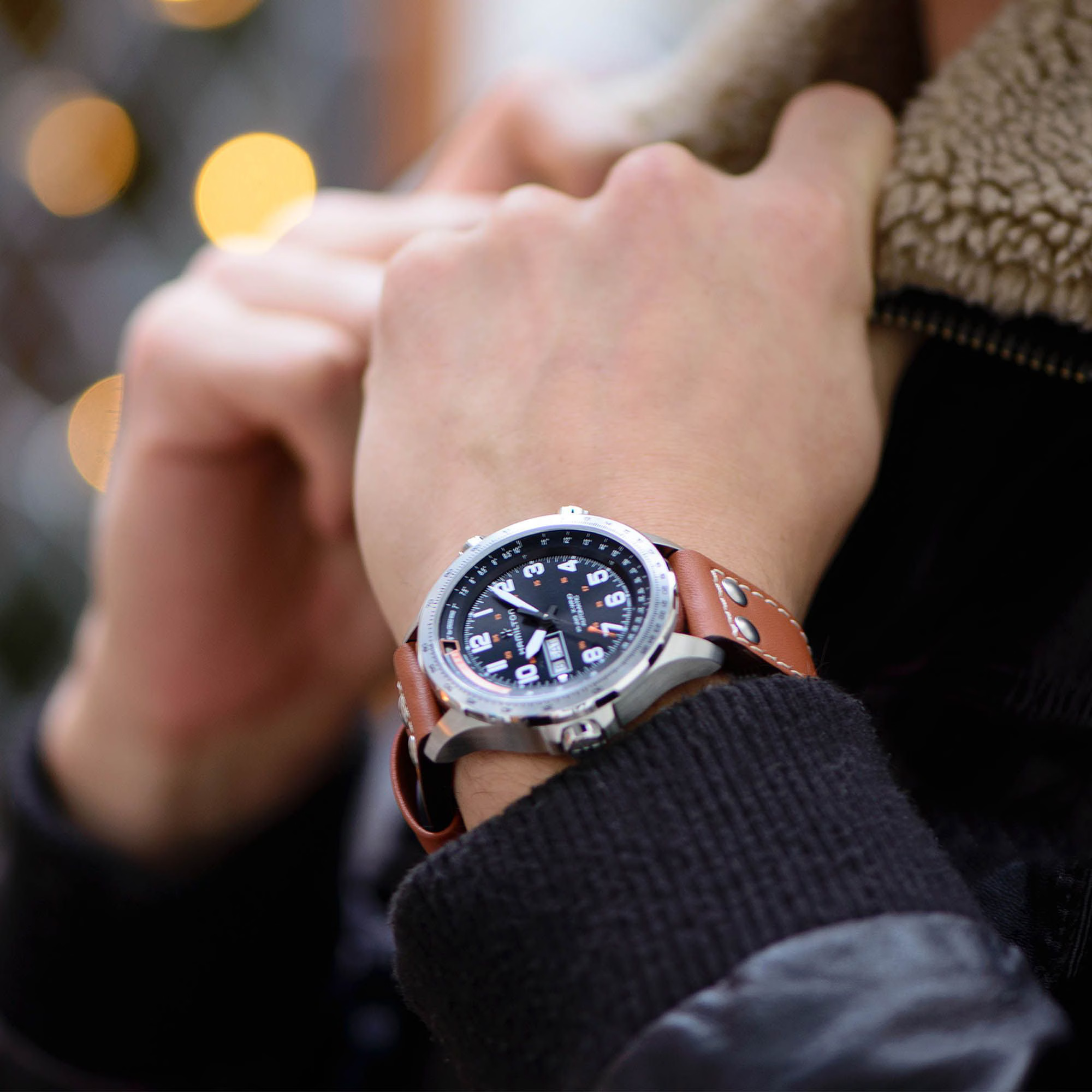 Hamilton Khaki Aviation X-Wind Day Date Automatic H77755533 Erkek Kol Saati