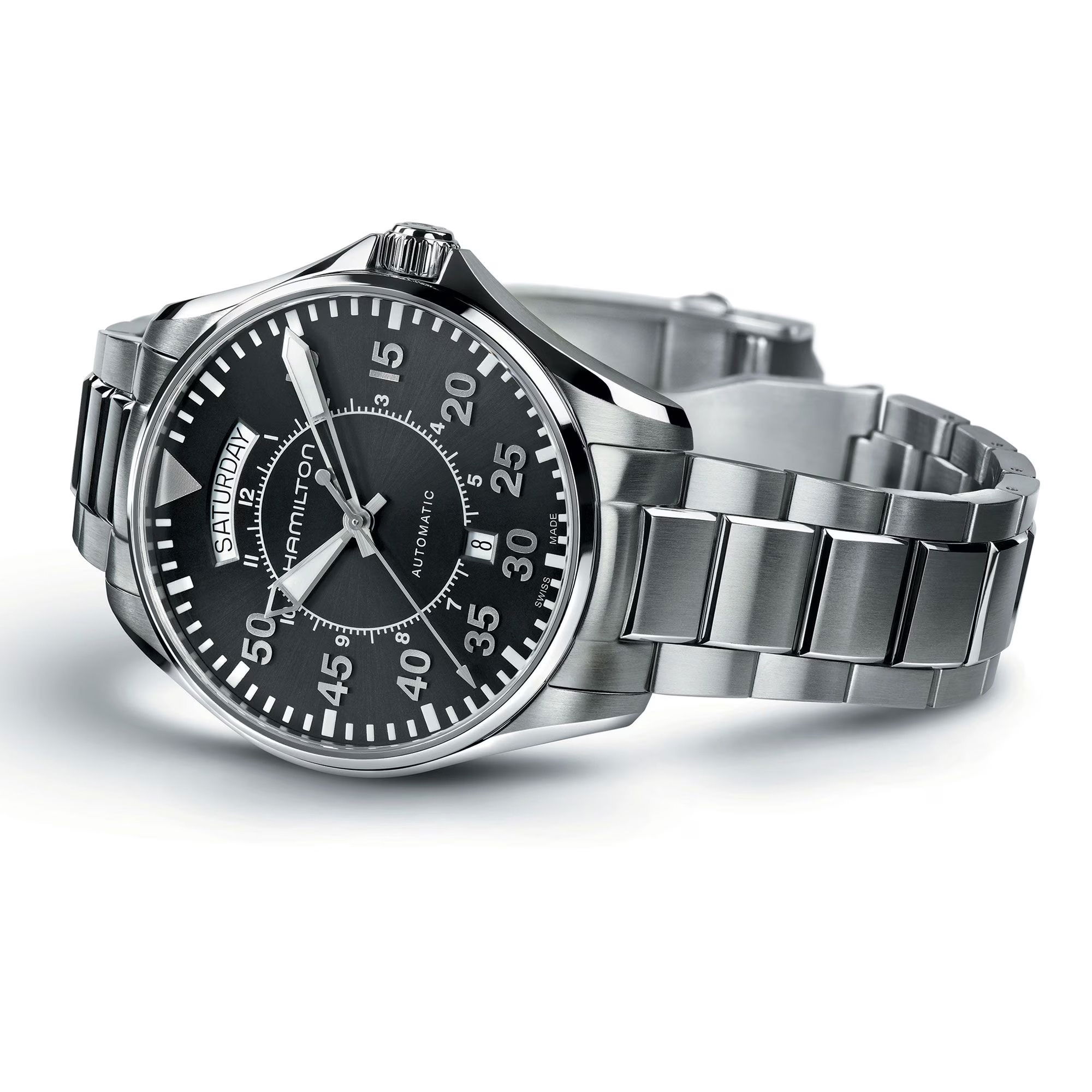 Hamilton Khaki Aviation Pilot Day Date Automatic H64615135 Erkek Kol Saati