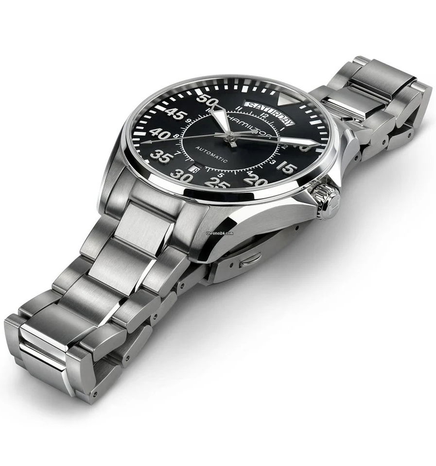Hamilton Khaki Aviation Pilot Day Date Automatic H64615135 Erkek Kol Saati