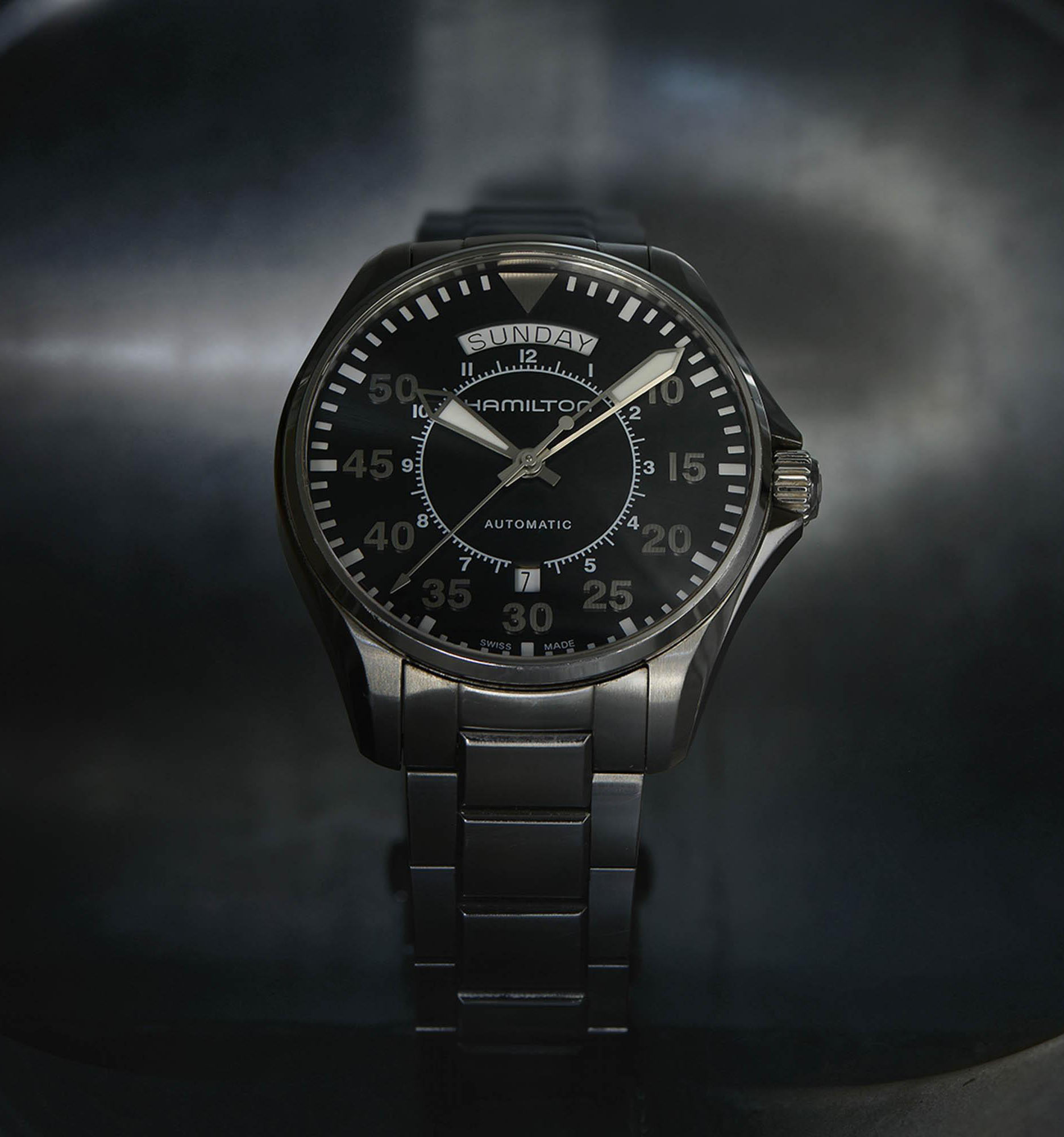 Hamilton Khaki Aviation Pilot Day Date Automatic H64615135 Erkek Kol Saati