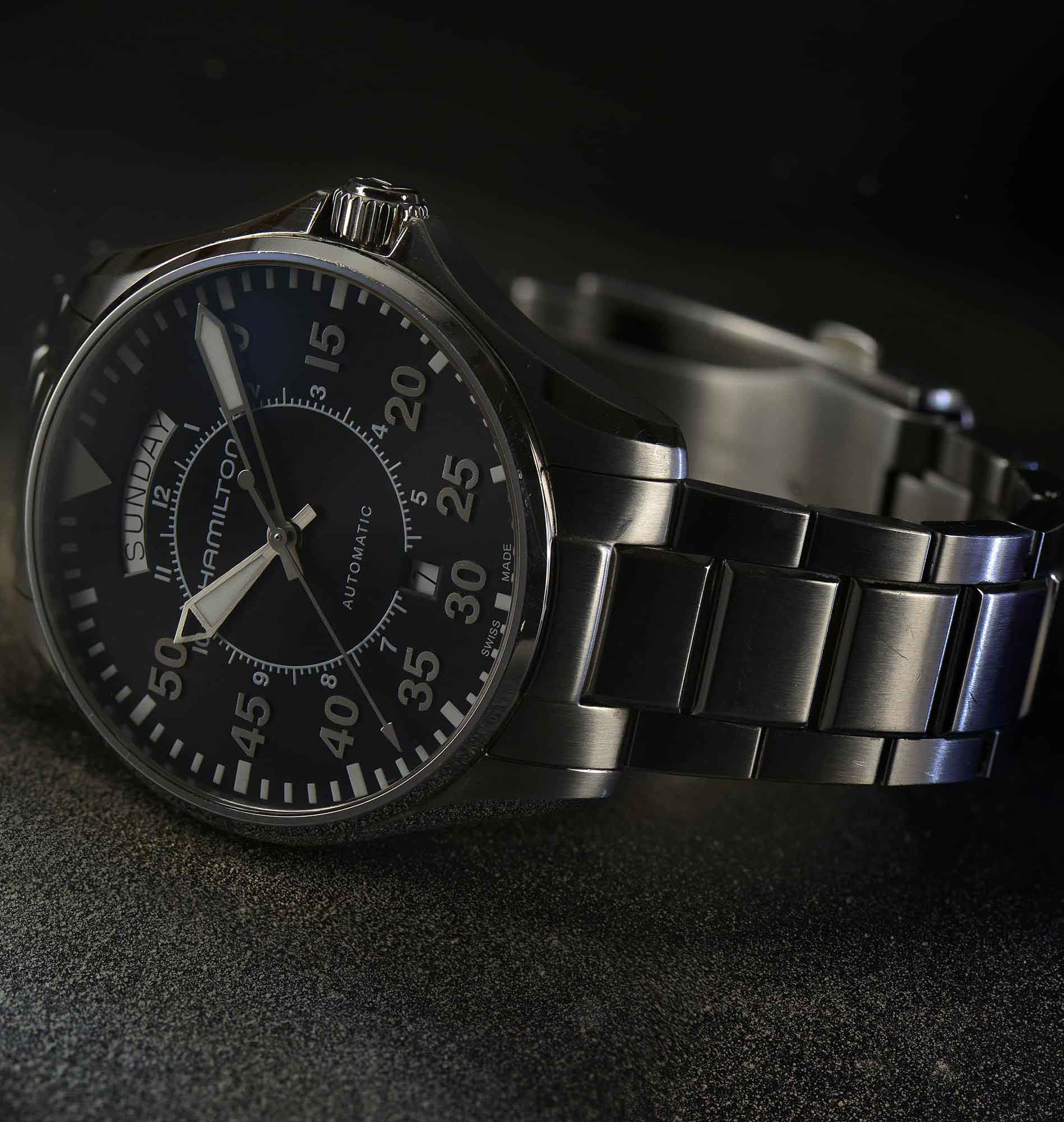 Hamilton Khaki Aviation Pilot Day Date Automatic H64615135 Erkek Kol Saati