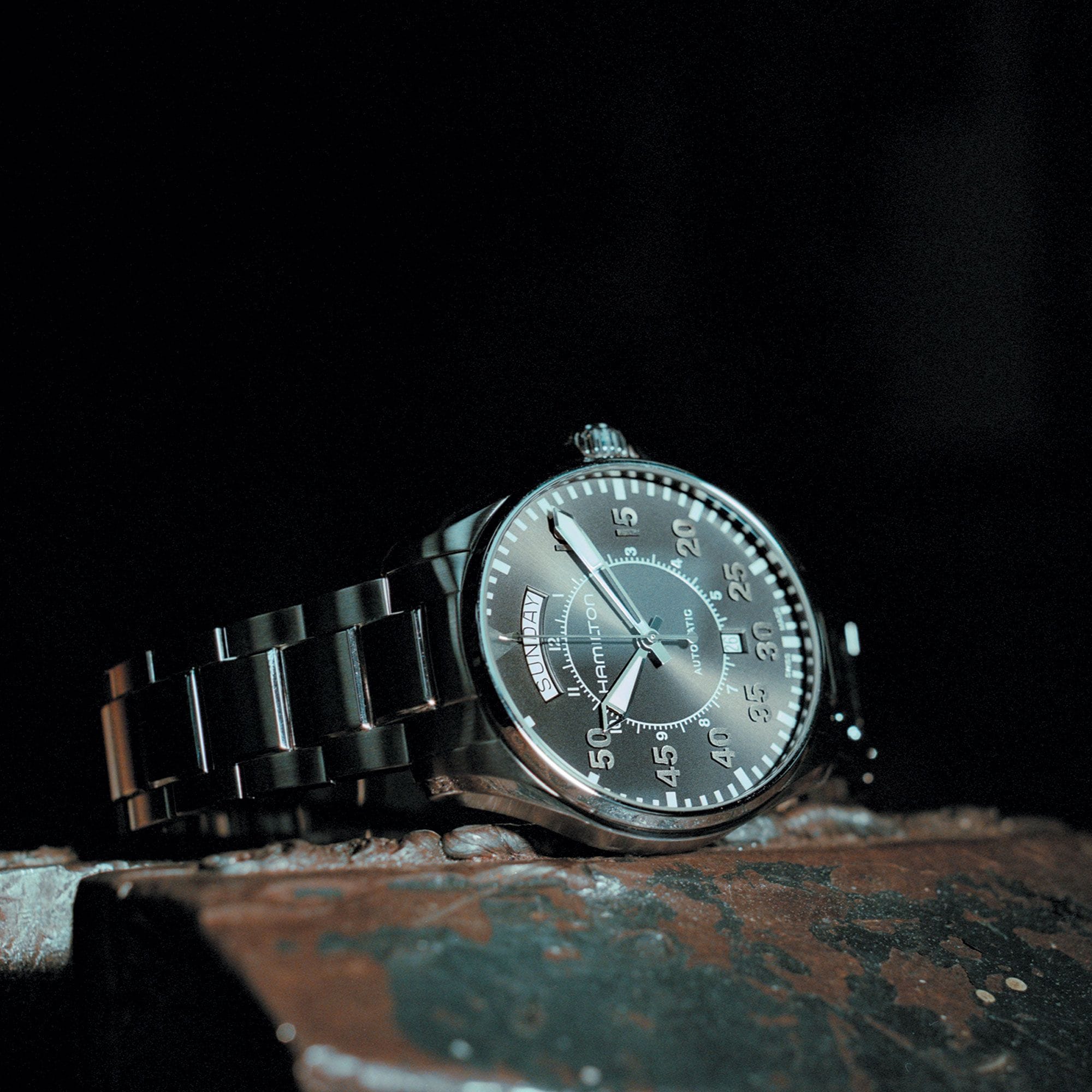 Hamilton Khaki Aviation Pilot Day Date Automatic H64615135 Erkek Kol Saati