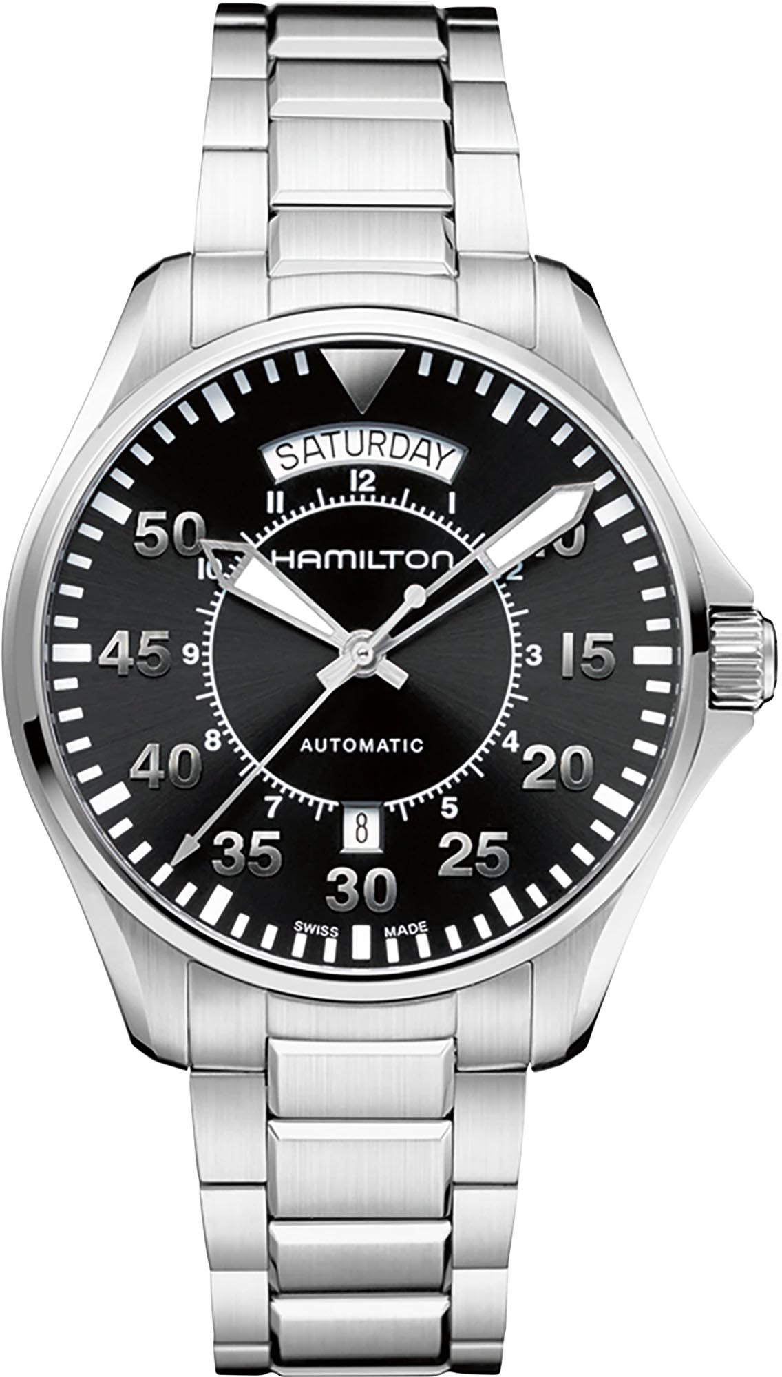 Hamilton Khaki Aviation Pilot Day Date Automatic H64615135 Erkek Kol Saati