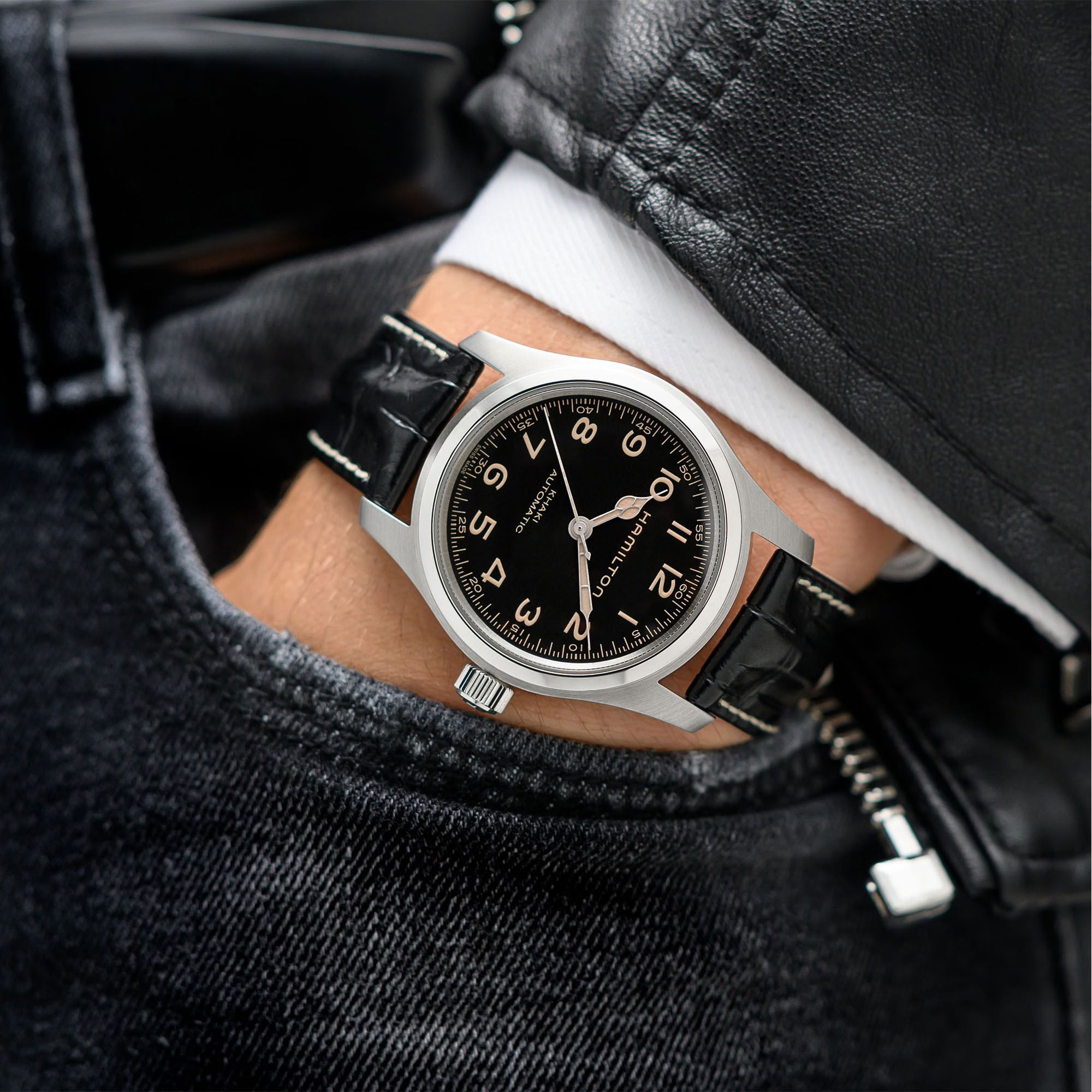 Hamilton Khaki Field Murph Automatic 42mm Bilezik Seti H70605732 Erkek Kol Saati