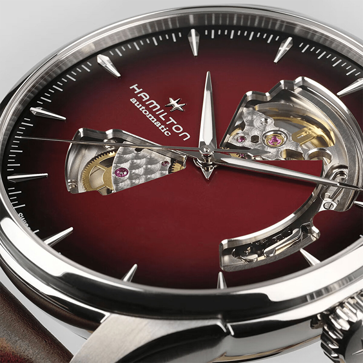 Hamilton Jazzmaster Open Heart Automatic 40mm H32675570 Erkek Kol Saati