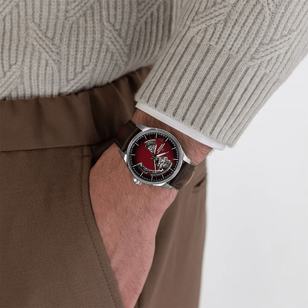 Hamilton Jazzmaster Open Heart Automatic 40mm H32675570 Erkek Kol Saati