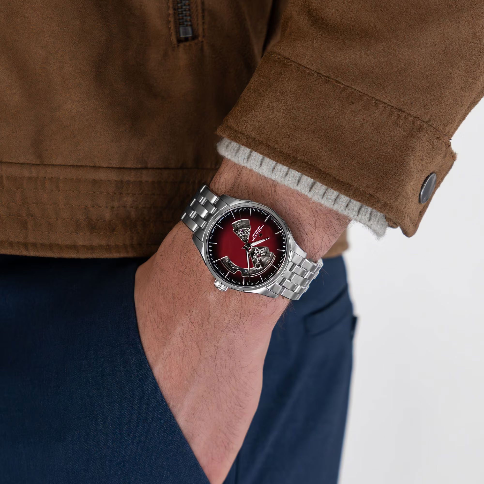 Hamilton Jazzmaster Open Heart Automatic 40mm H32675170 Erkek Kol Saati