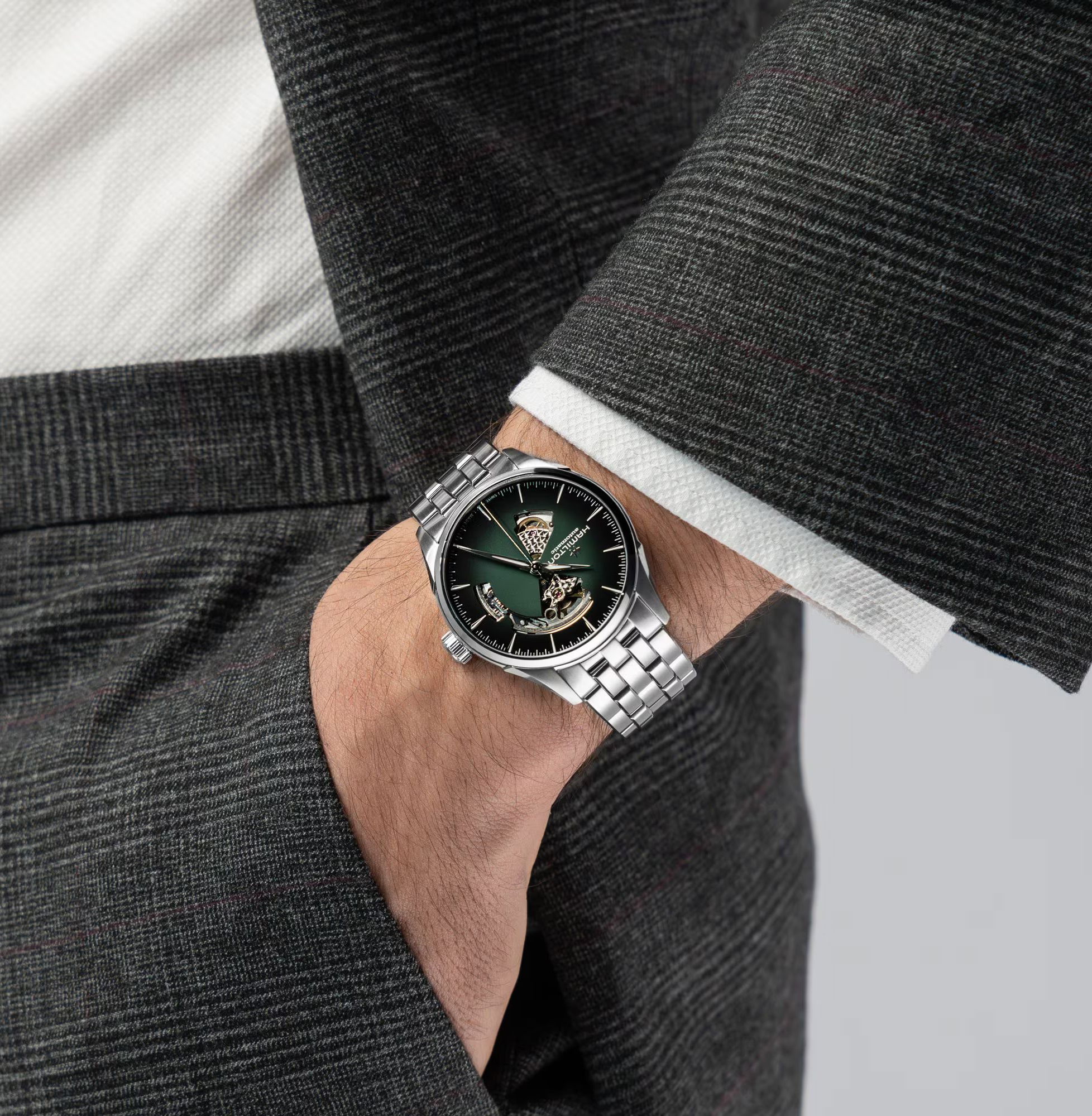 Hamilton Jazzmaster Open Heart Automatic 42mm H32705160 Erkek Kol Saati
