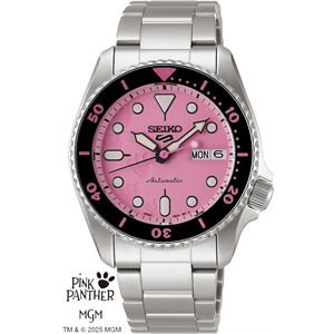 Seiko 5 Sports Automatic SRPM07K1Pink Panther Limited Edition Yedek Kordonlu
