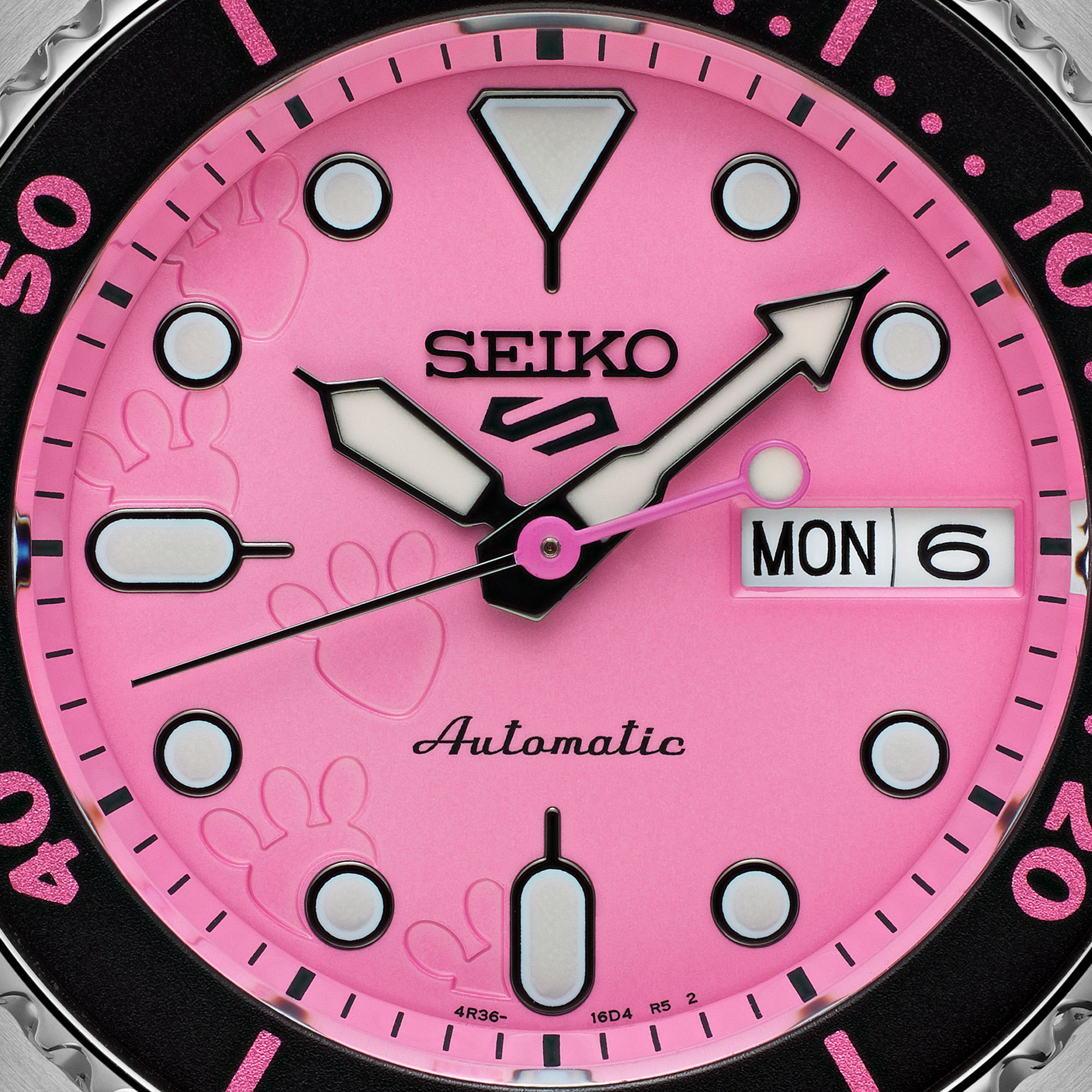 Seiko 5 Sports Automatic SRPM07K1Pink Panther Limited Edition Yedek Kordonlu