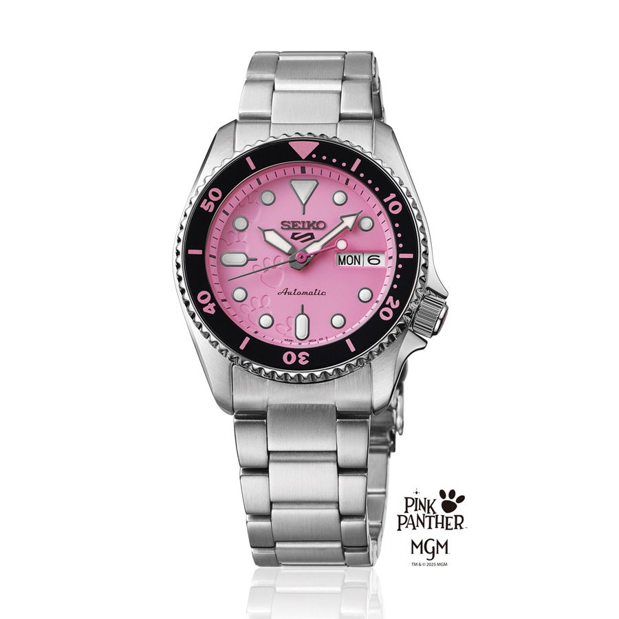 Seiko 5 Sports Automatic SRPM07K1Pink Panther Limited Edition Yedek Kordonlu