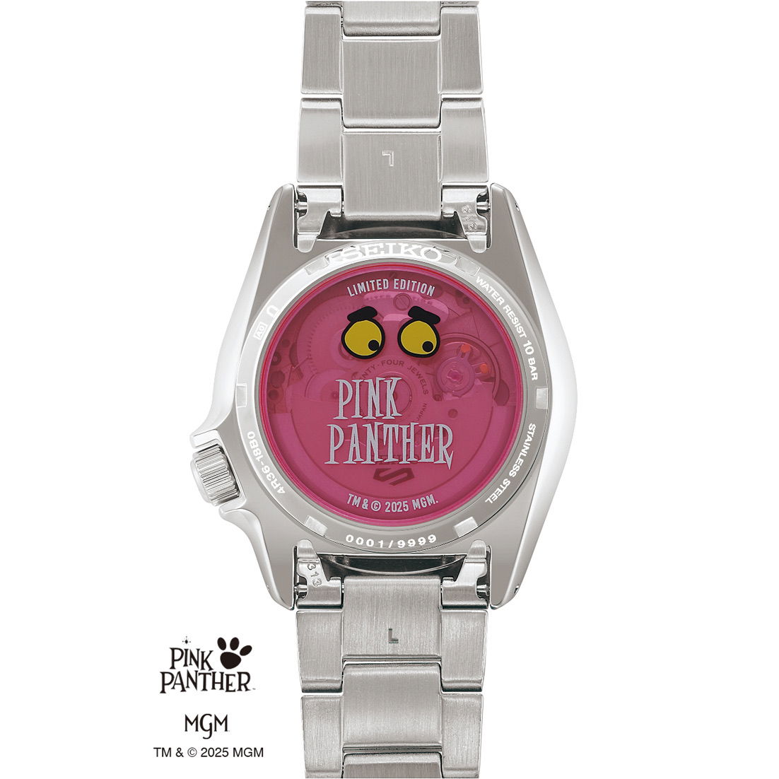 Seiko 5 Sports Automatic SRPM07K1Pink Panther Limited Edition Yedek Kordonlu