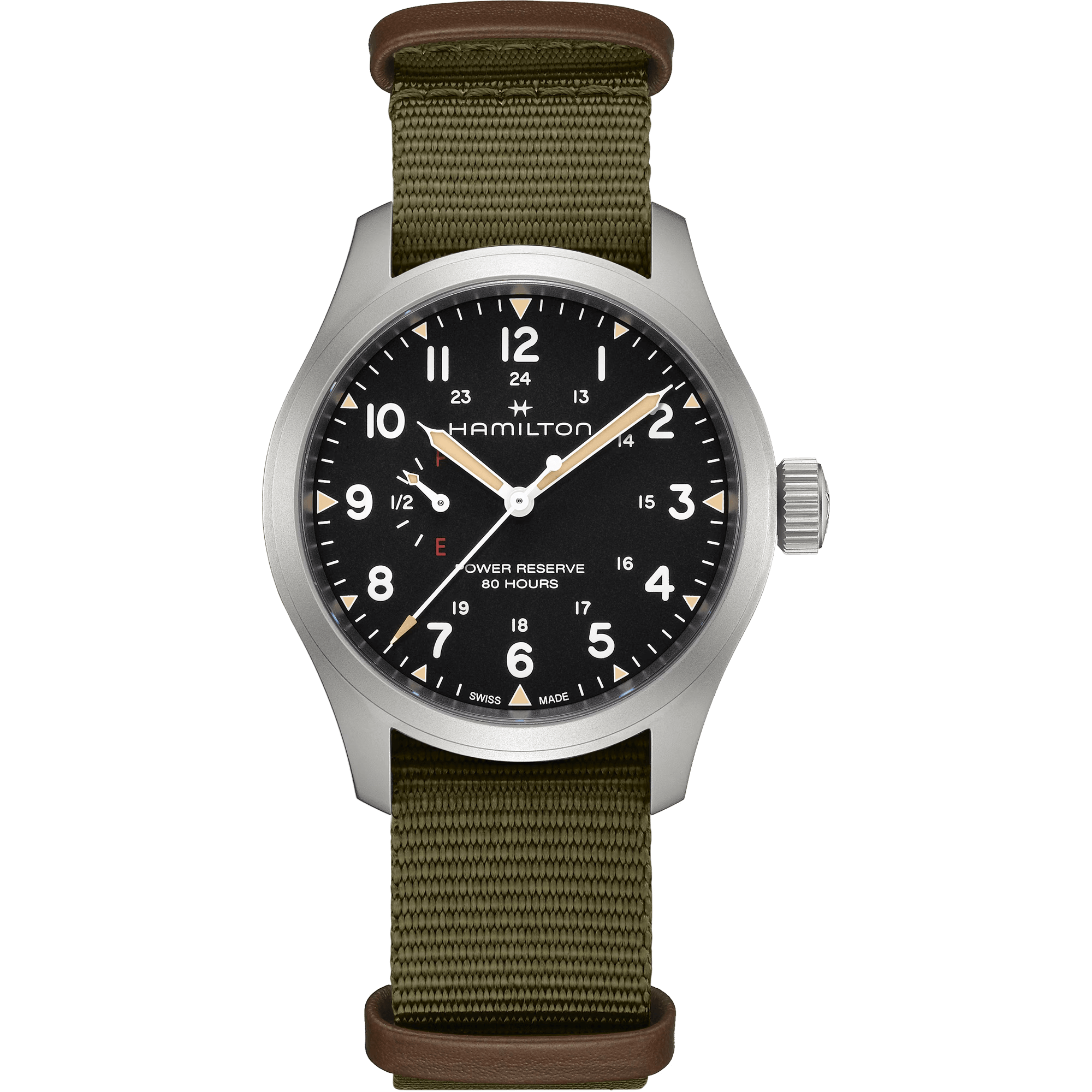 Hamilton Khaki Field Automatic Power Reserve 40 mm H69509930 Erkek Kol Saati