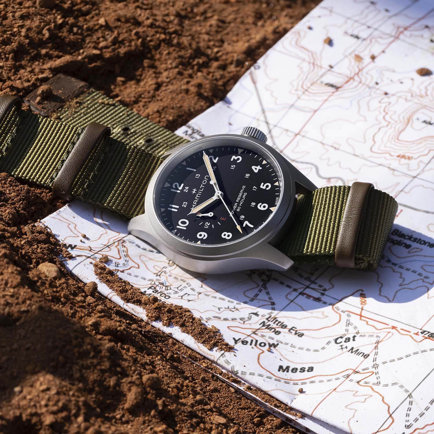 Hamilton Khaki Field Automatic Power Reserve 40 mm H69509930 Erkek Kol Saati