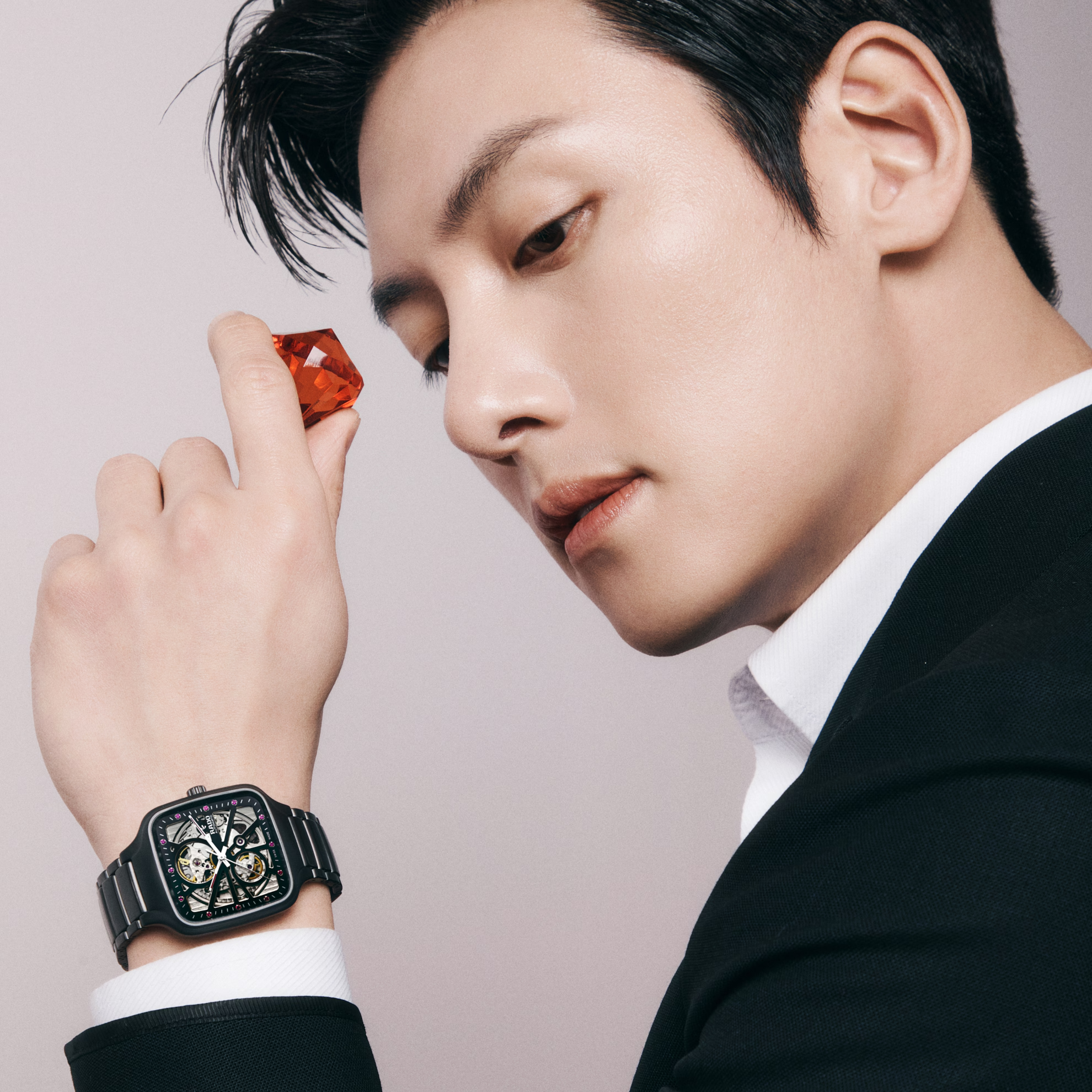 Rado True Square Open Heart X Ji Chang-wook Limited Edition R27174712 Kol Saati