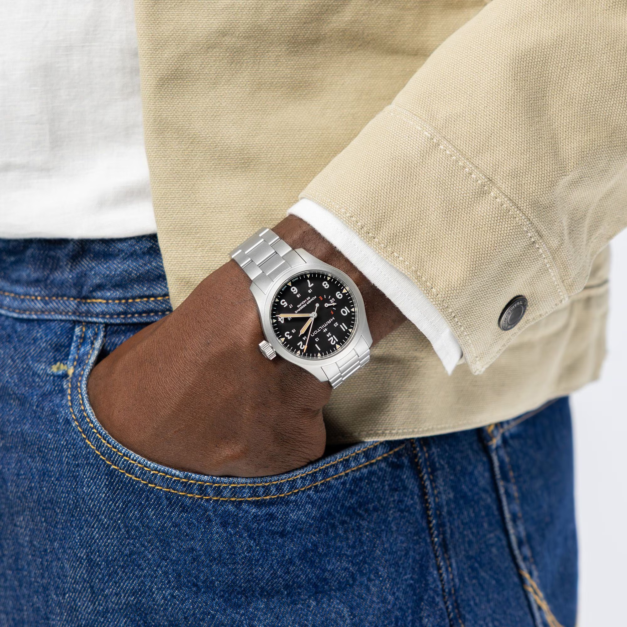 Hamilton Khaki Field Automatic Power Reserve 40 mm H69509130 Erkek Kol Saati