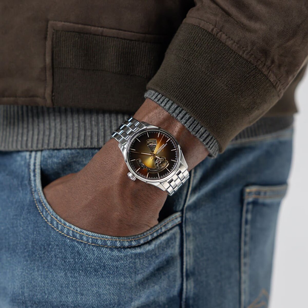 Hamilton Jazzmaster Open Heart Automatic 40mm H32675181 Erkek Kol Saati