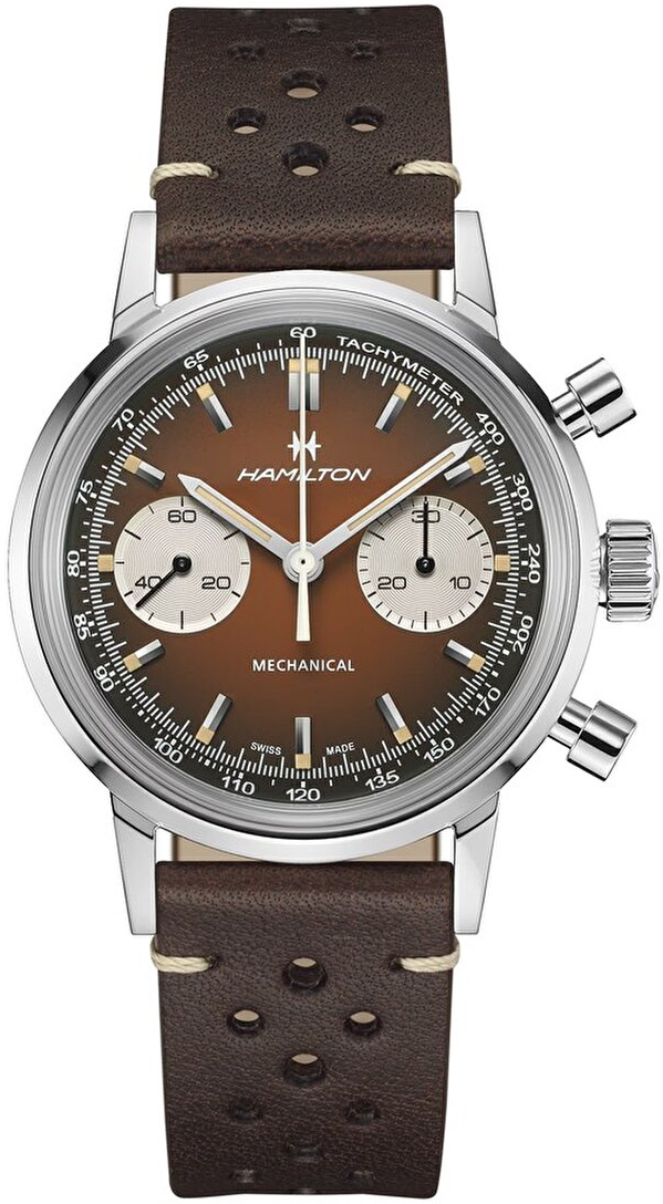 Hamilton American Classic Intra-matic Kronograf H Bundle H38429591 Erkek Yedek Kordonlu Kol Saati
