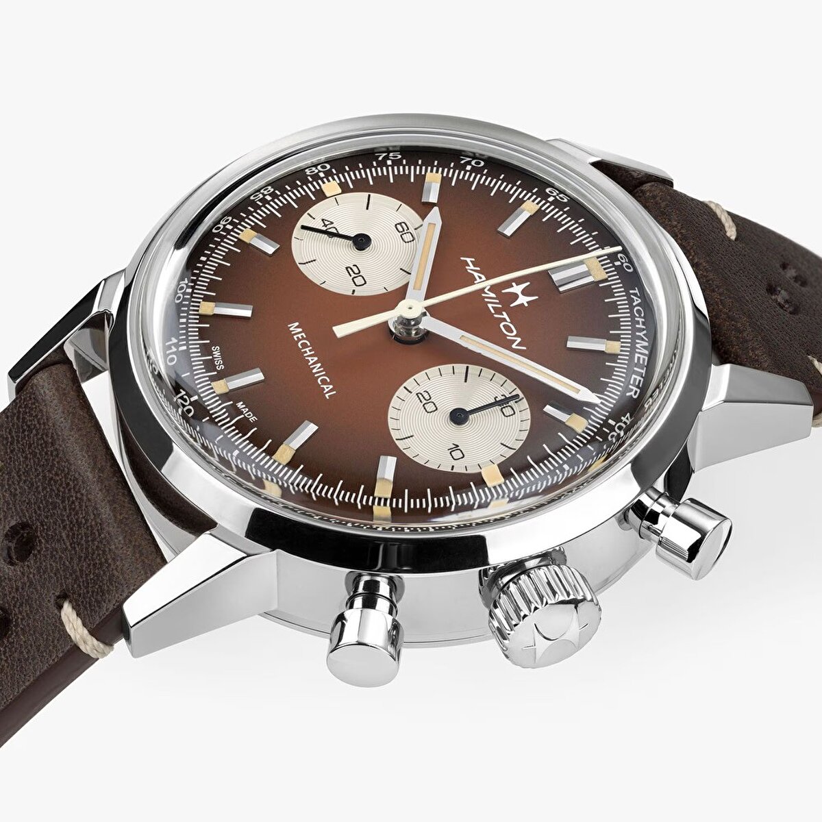 Hamilton American Classic Intra-matic Kronograf H Bundle H38429591 Erkek Yedek Kordonlu Kol Saati