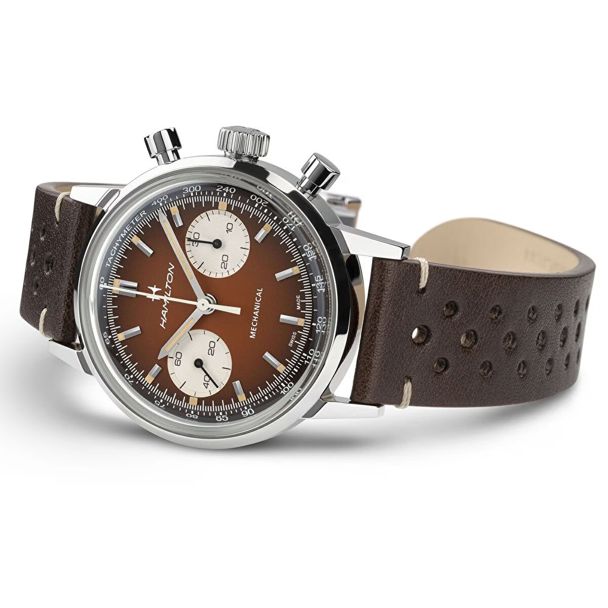 Hamilton American Classic Intra-matic Kronograf H Bundle H38429591 Erkek Yedek Kordonlu Kol Saati