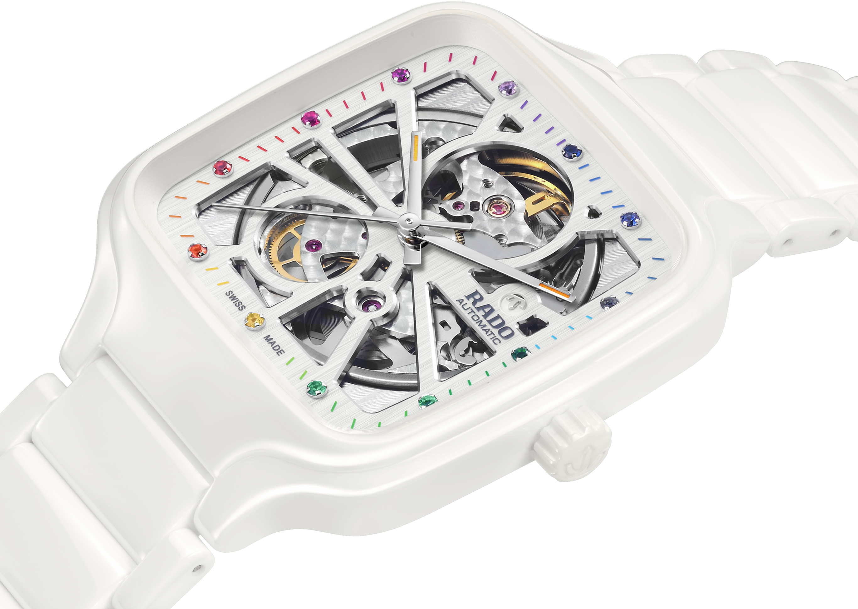 Rado True Square Automatic Open Heart R27073712 Kol Saati