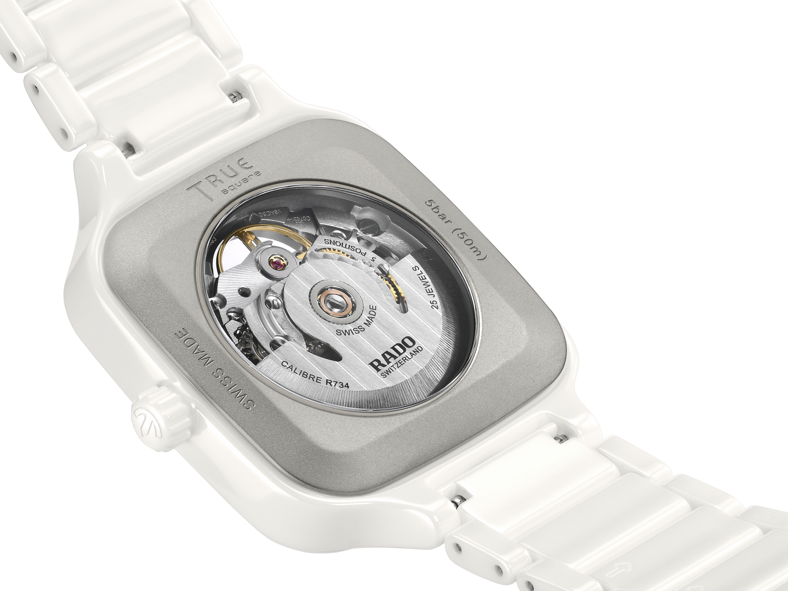 Rado True Square Automatic Open Heart R27073712 Kol Saati