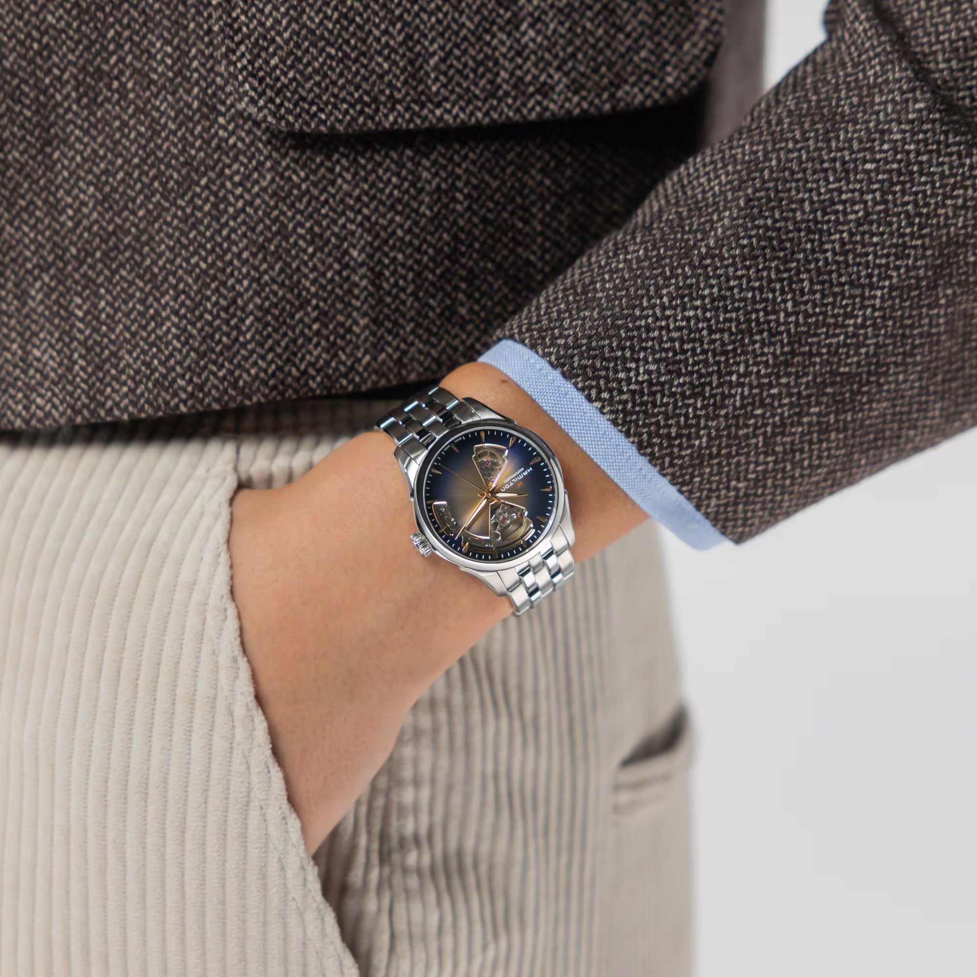Hamilton Jazzmaster Open Heart Automatic 36mm H32215101 Kadın Kol Saati