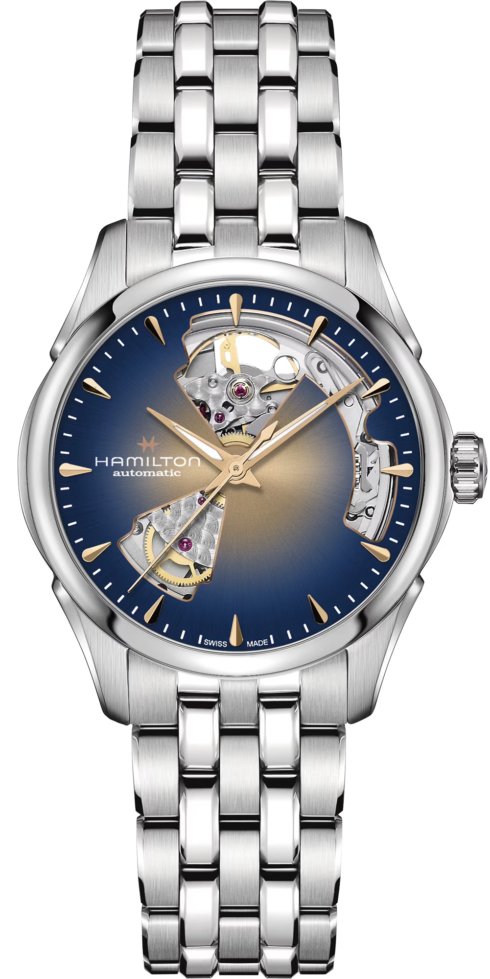 Hamilton Jazzmaster Open Heart Automatic 36mm H32215101 Kadın Kol Saati