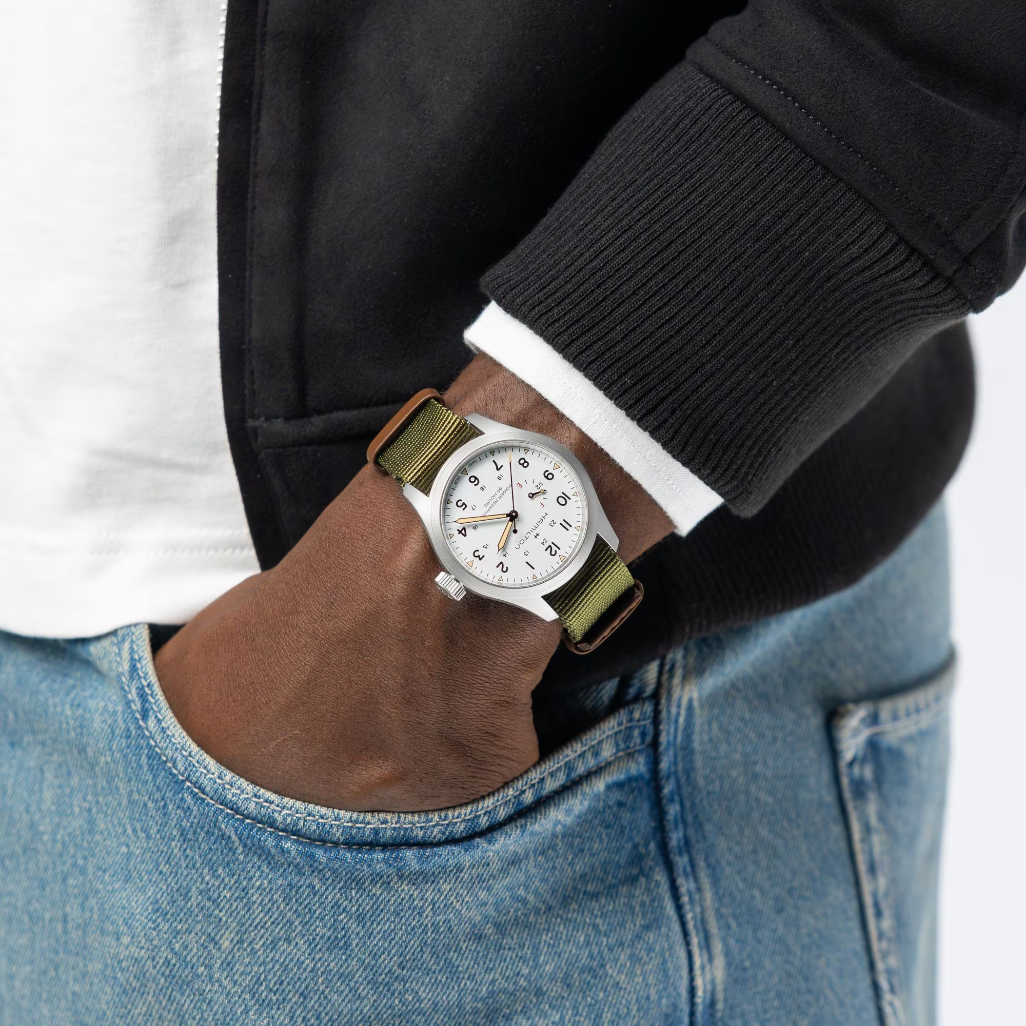 Hamilton Khaki Field Automatic Power Reserve 40 mm H69509910 Erkek Kol Saati