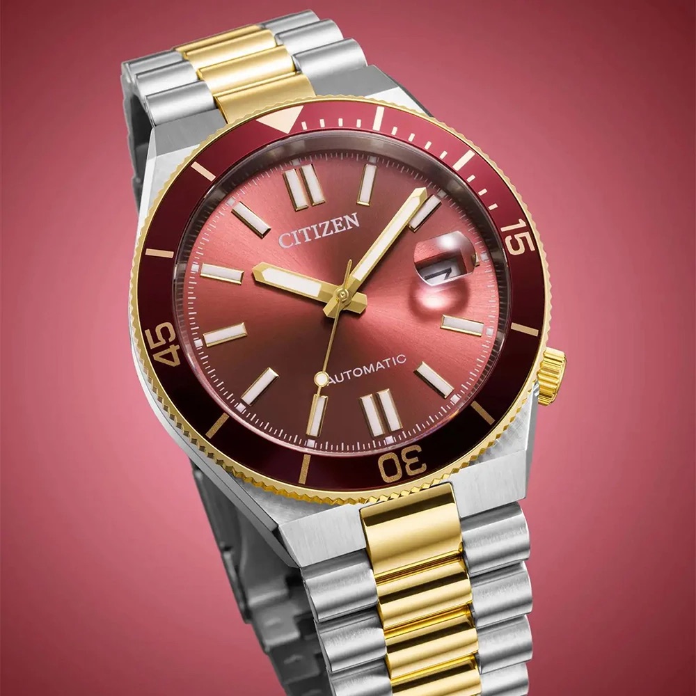 Citizen Tsuyosa Shore Coral Red Automatic NJ0234-58X Erkek Kol Saati