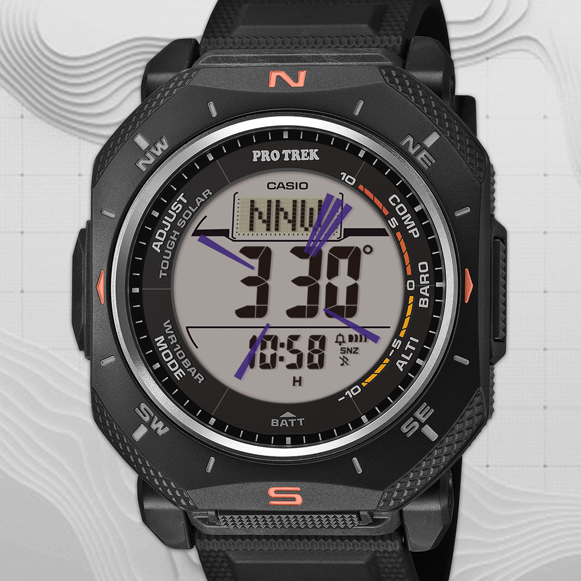 Casio Pro-Trek Tough Solar PRG-69-1DR Erkek Kol Saati