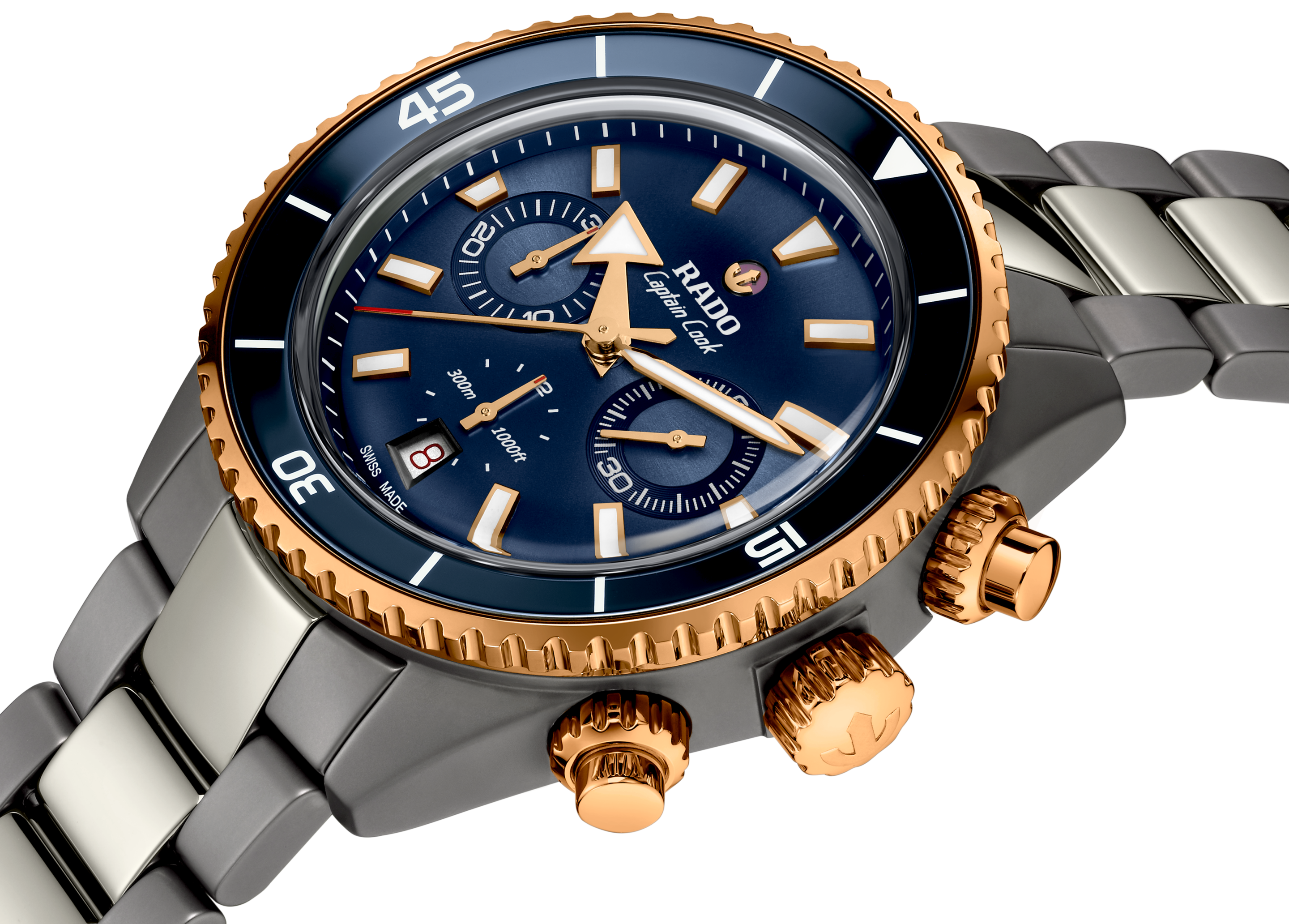 Rado Captain Cook High-Tech Ceramic Automatic Chronograph R32195202 Erkek Kol Saati