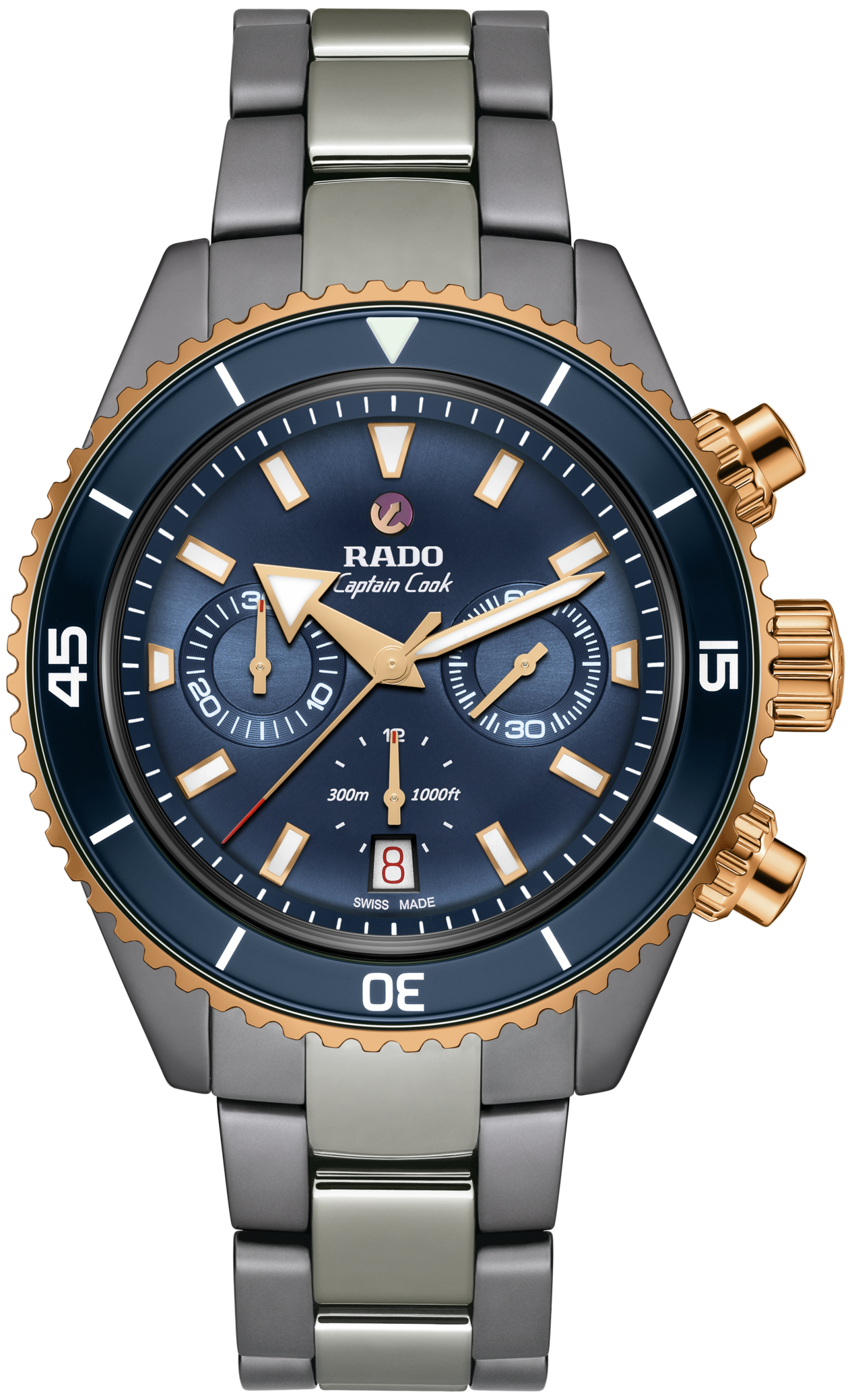 Rado Captain Cook High-Tech Ceramic Automatic Chronograph R32195202 Erkek Kol Saati