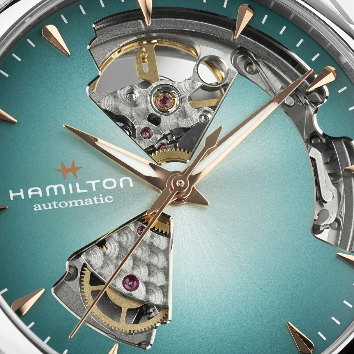 Hamilton Jazzmaster Open Heart Lady Automatic 36mm H32215143 Kadın Kol Saati