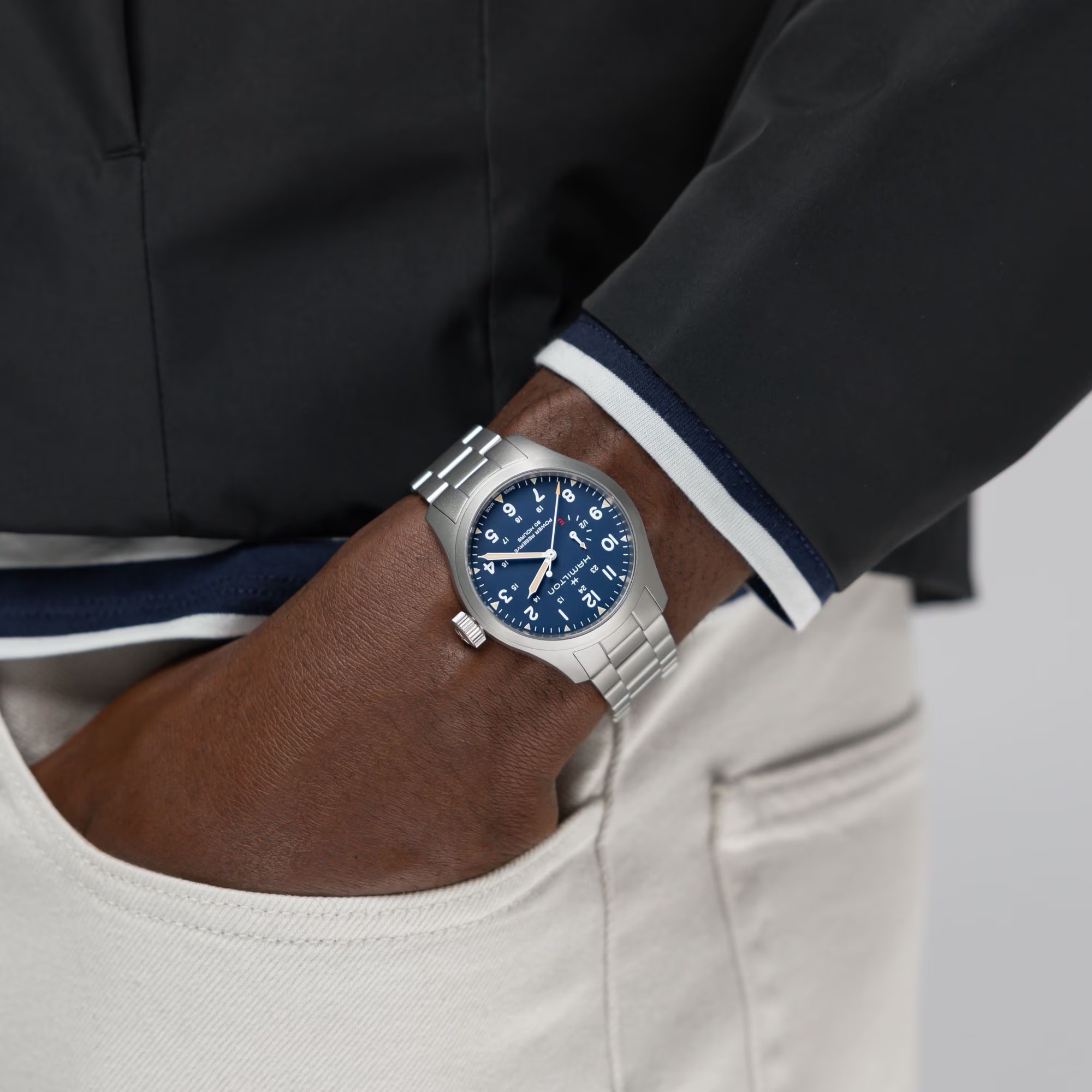 Hamilton Khaki Field Automatic Power Reserve 40 mm H69509140 Erkek Kol Saati