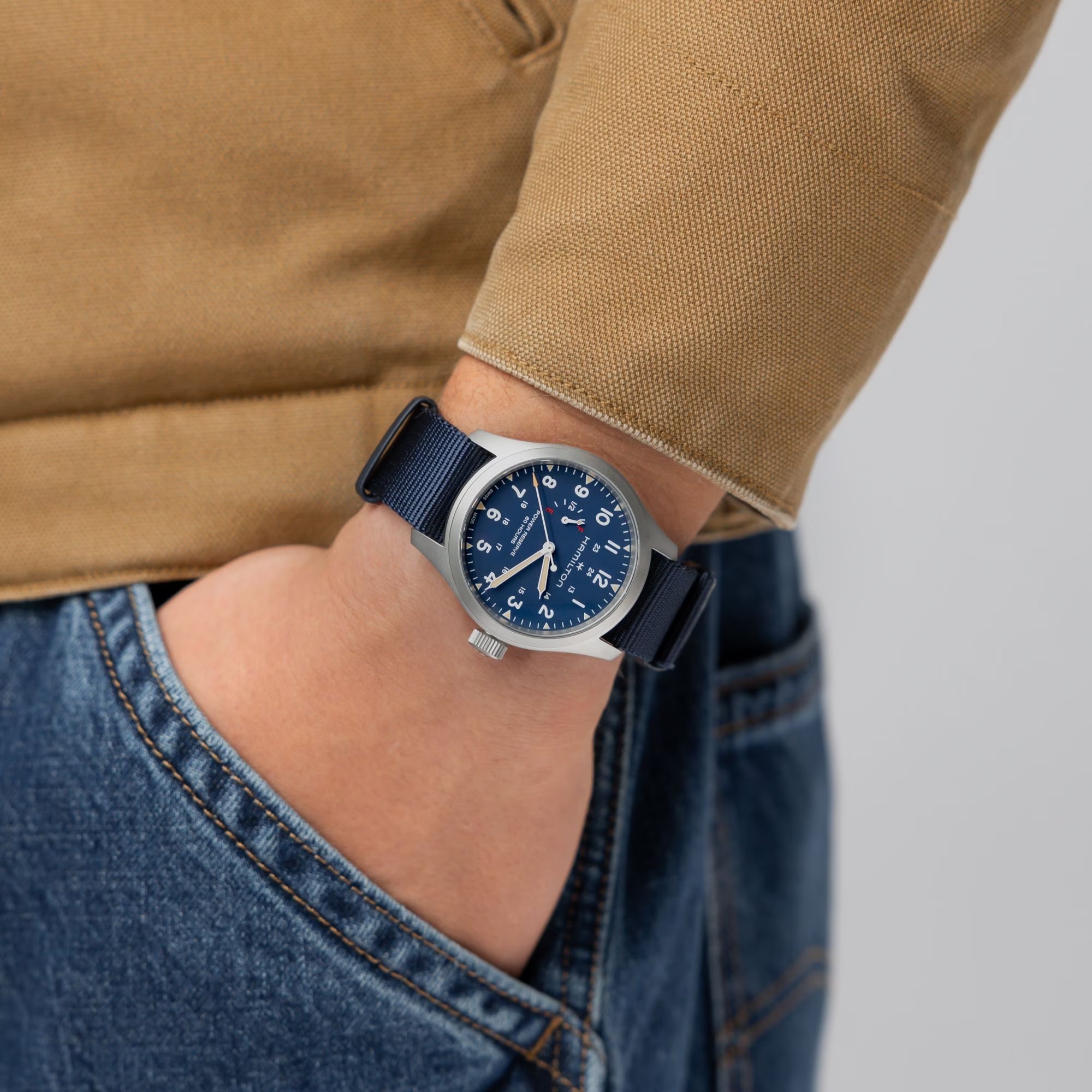 Hamilton Khaki Field Automatic Power Reserve 40 mm H69509940 Erkek Kol Saati